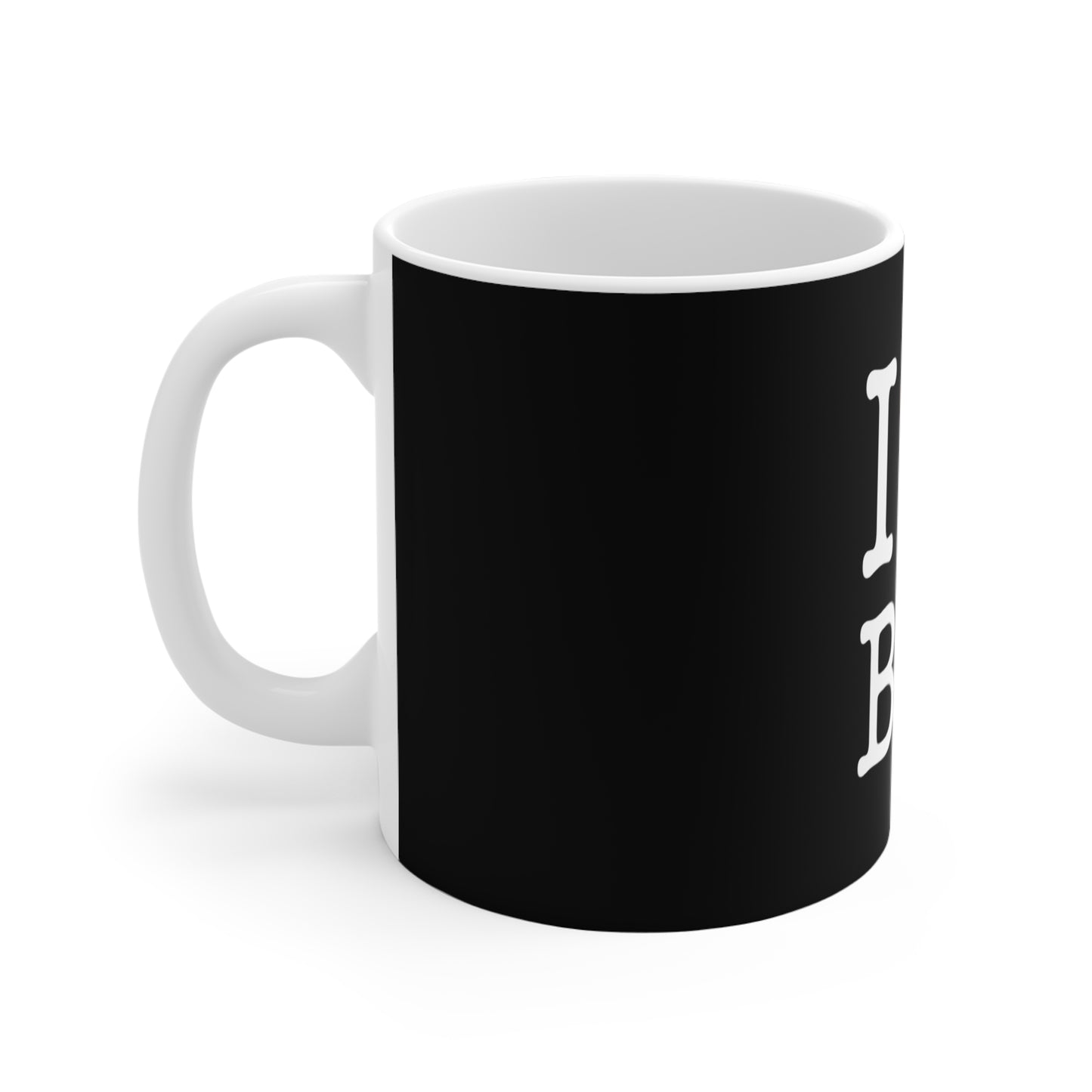 I Heart BTC Black Bitcoin Mug 11oz