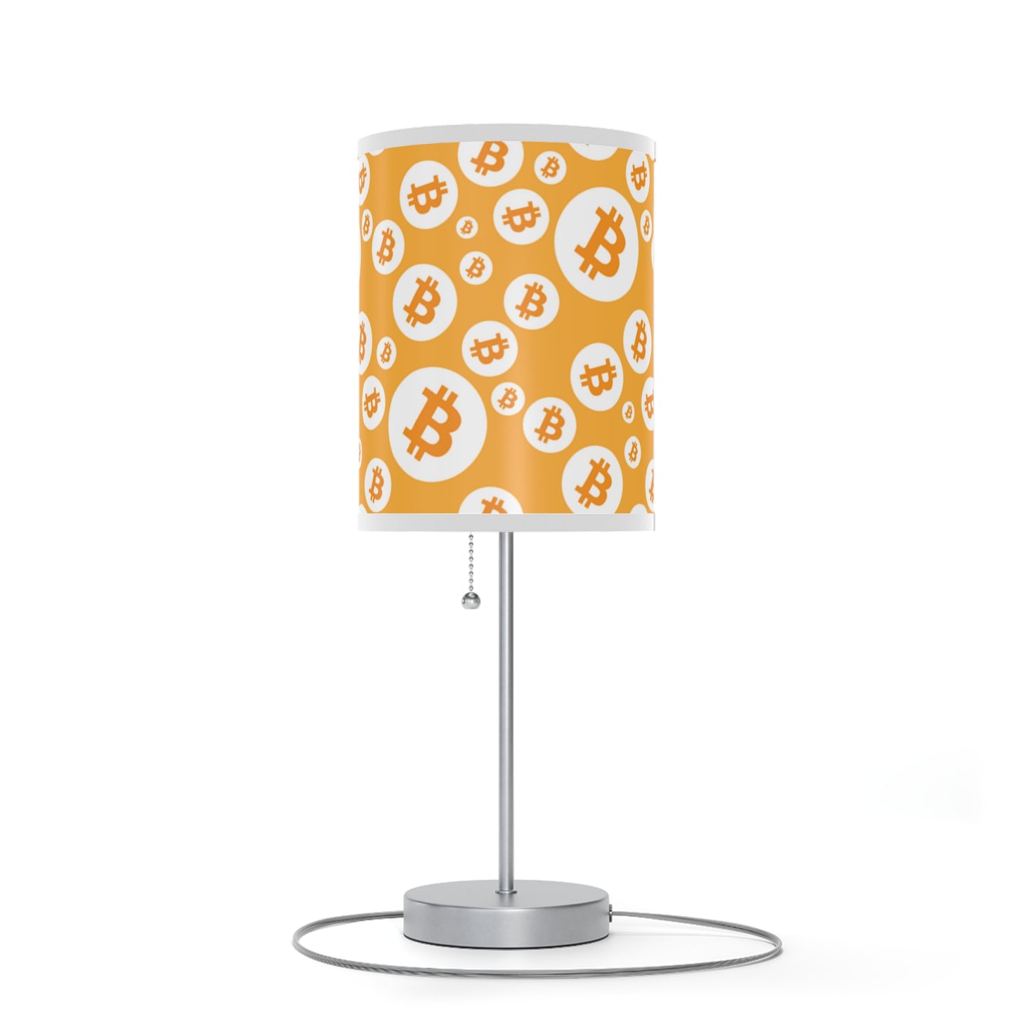 Bitcoin Symbols Polkadot Lamp on a Stand, US|CA plug