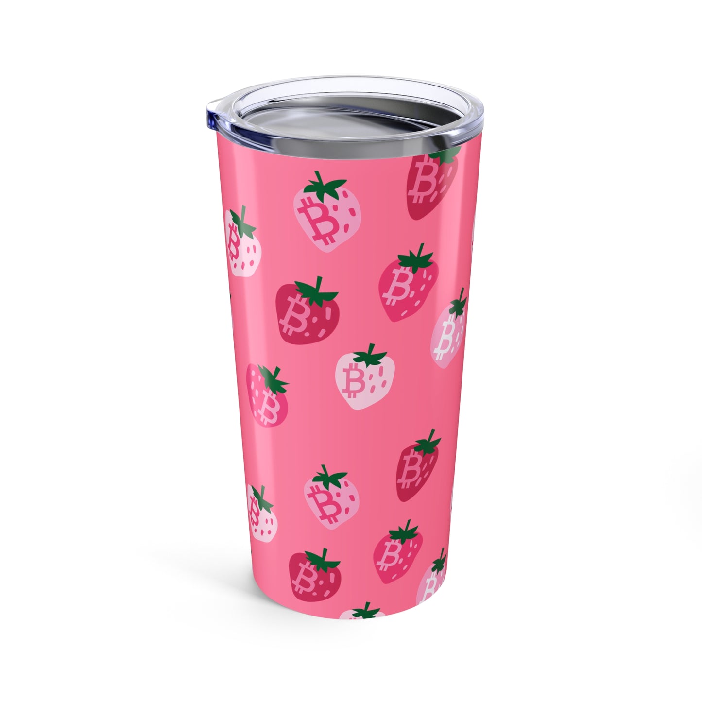 StrawBerry Bitcoin Tumbler 20oz