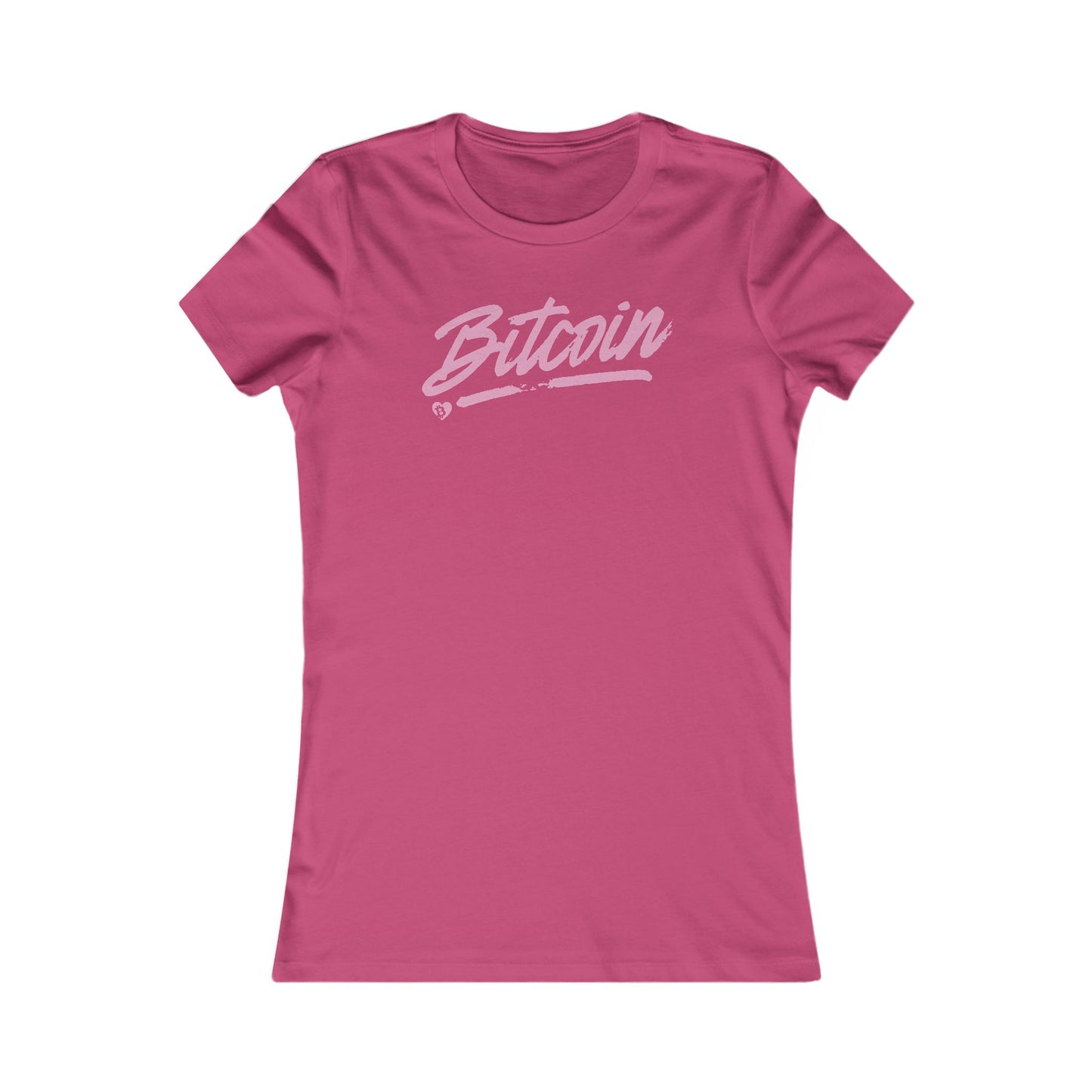 Bitcoin Spotlight Slim Fit Women's T-Shirt