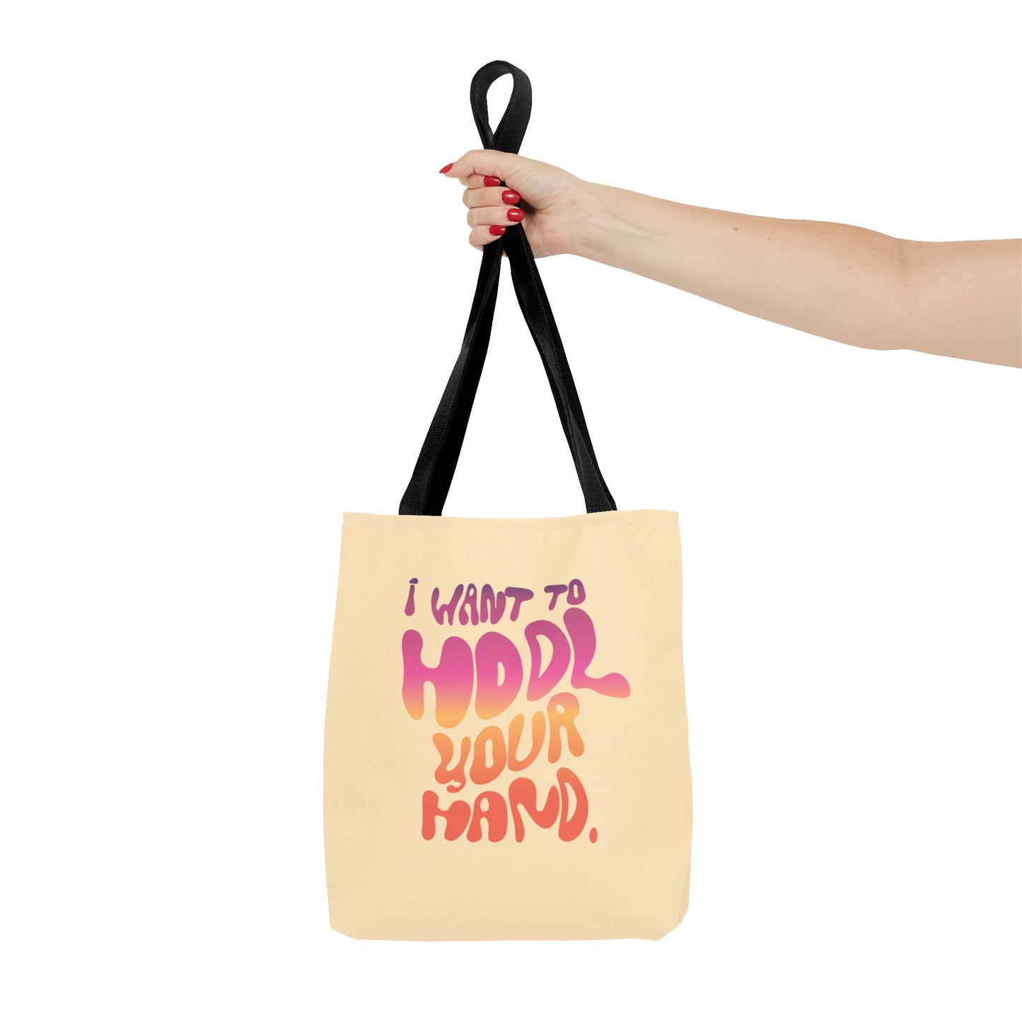'I Want To HODL Your Hand' AOP Tote Bag