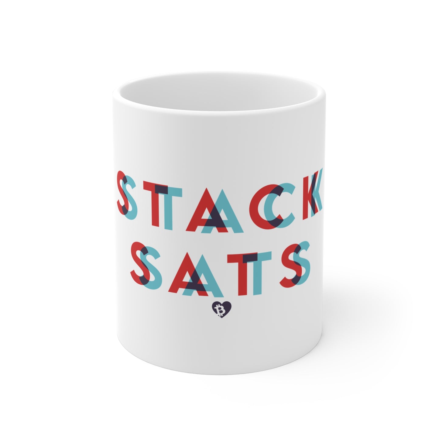 3D Glasses Stack Sats Mug 11oz