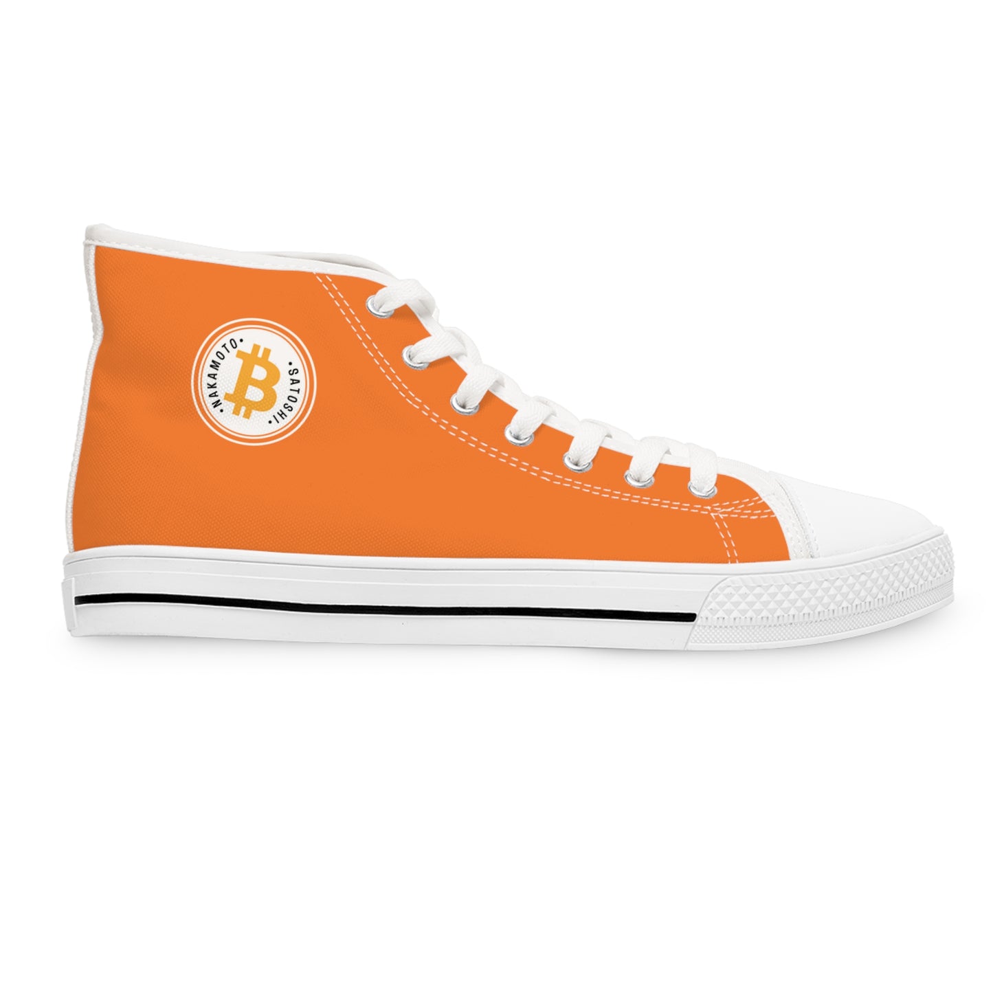 Love is Bitcoin High Top Canvas Women's Sneakers