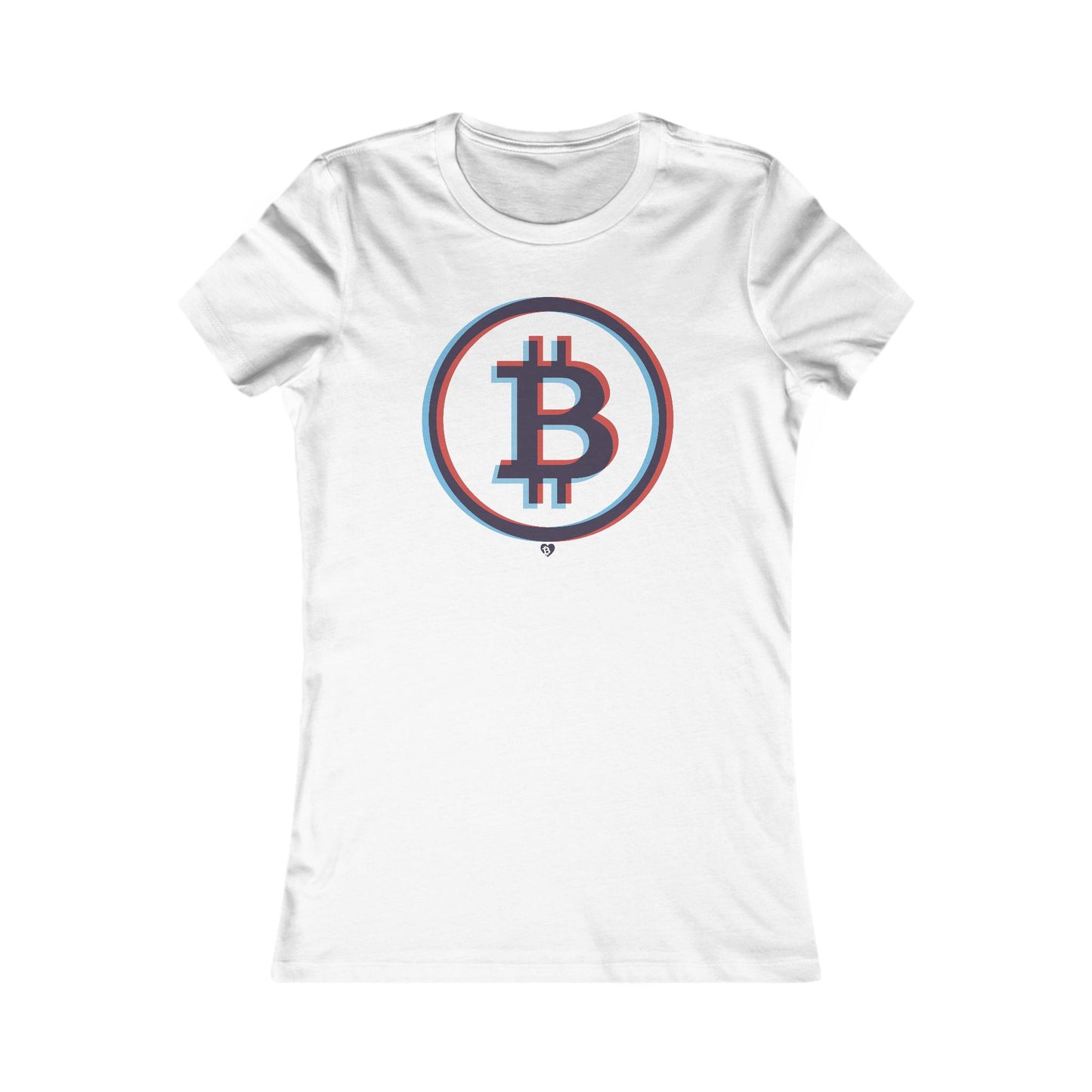 '3D Glasses Big B' Bitcoin Slim Fit T-Shirt