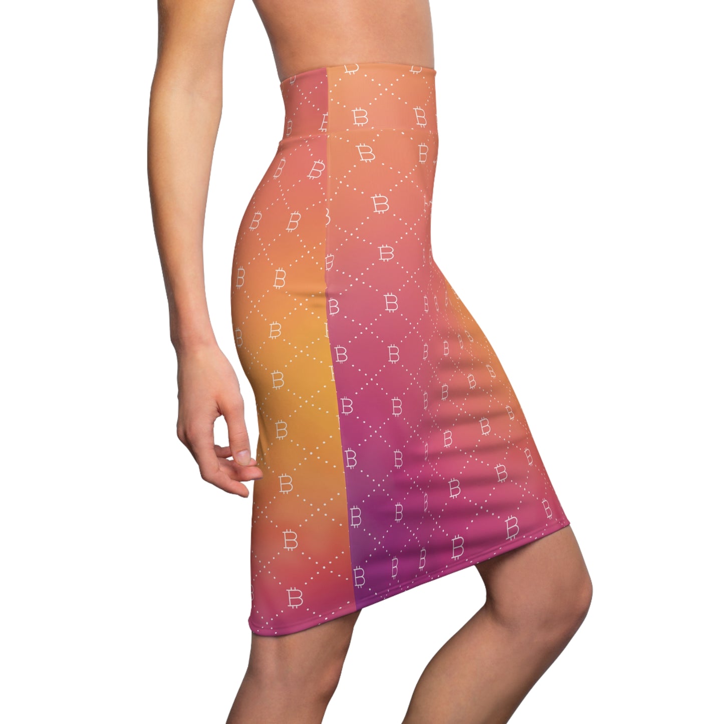 Bitcoin in the Bahamas Women's Pencil Skirt