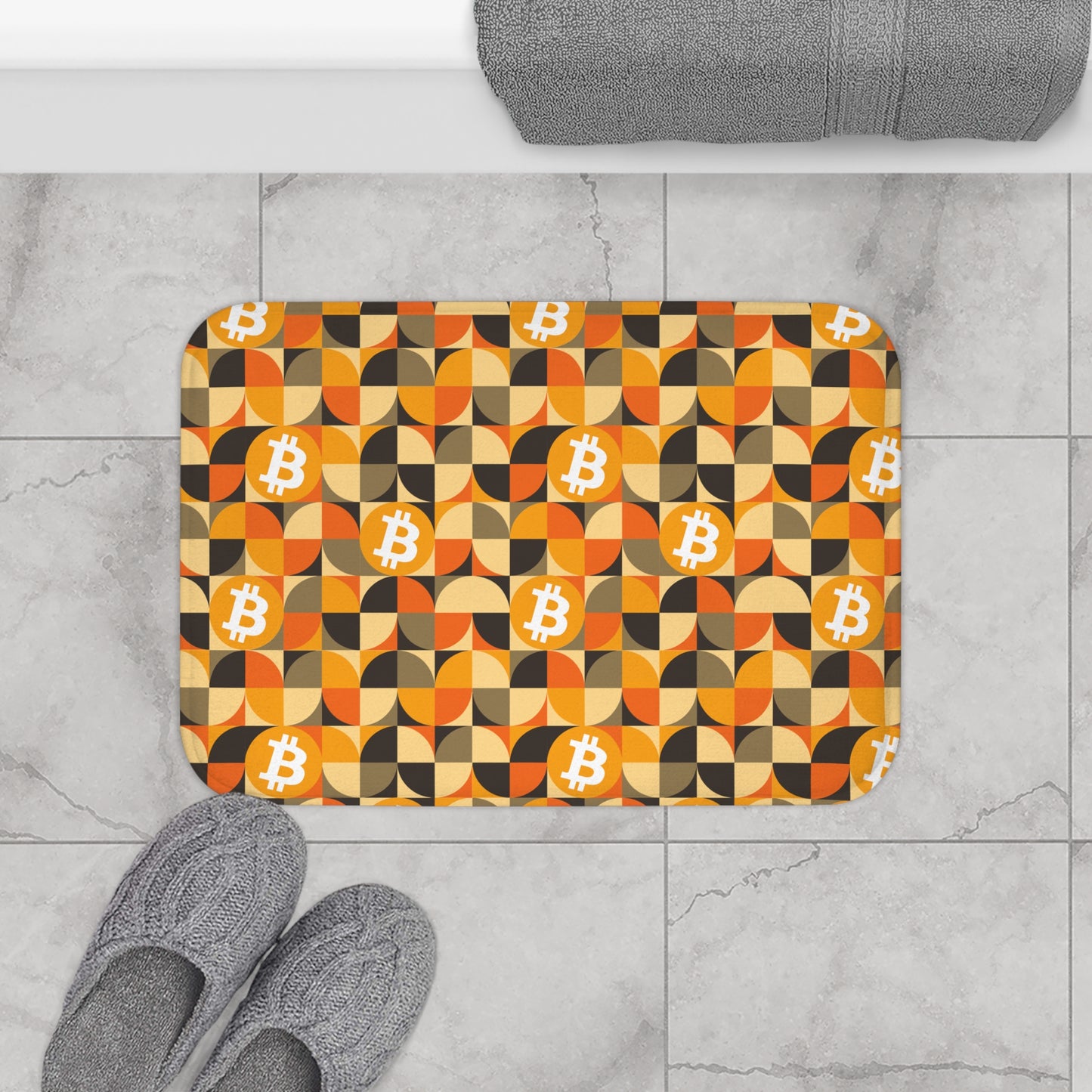AirBTC Bitcoin Geo Bath Mat