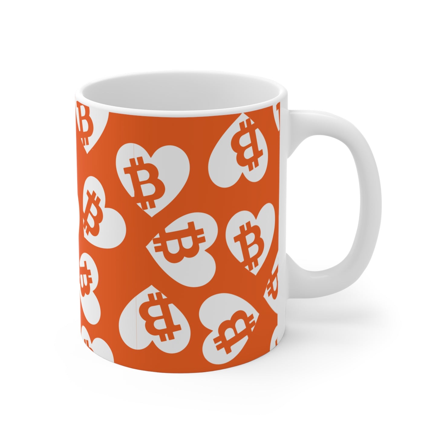 Bitcoin Pocket Heart Mug 11oz