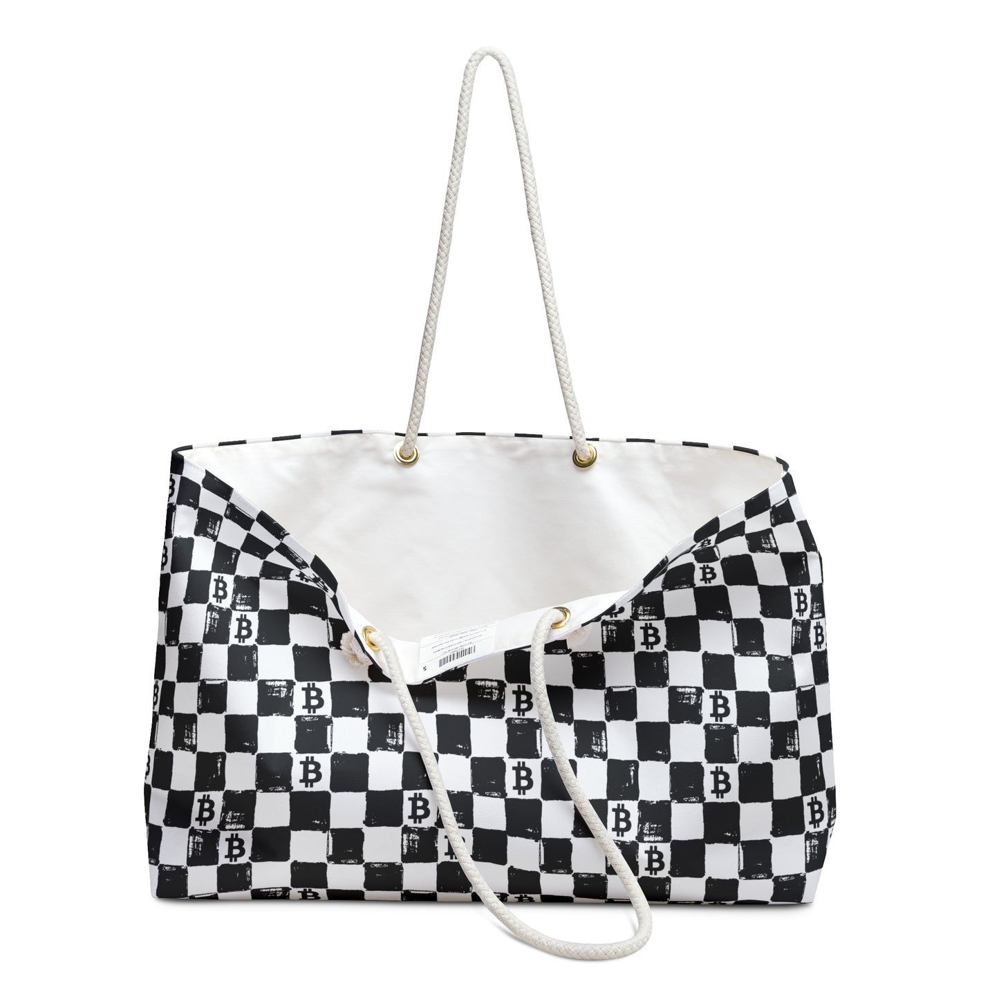 Chessboard Bitcoin Weekender Bag