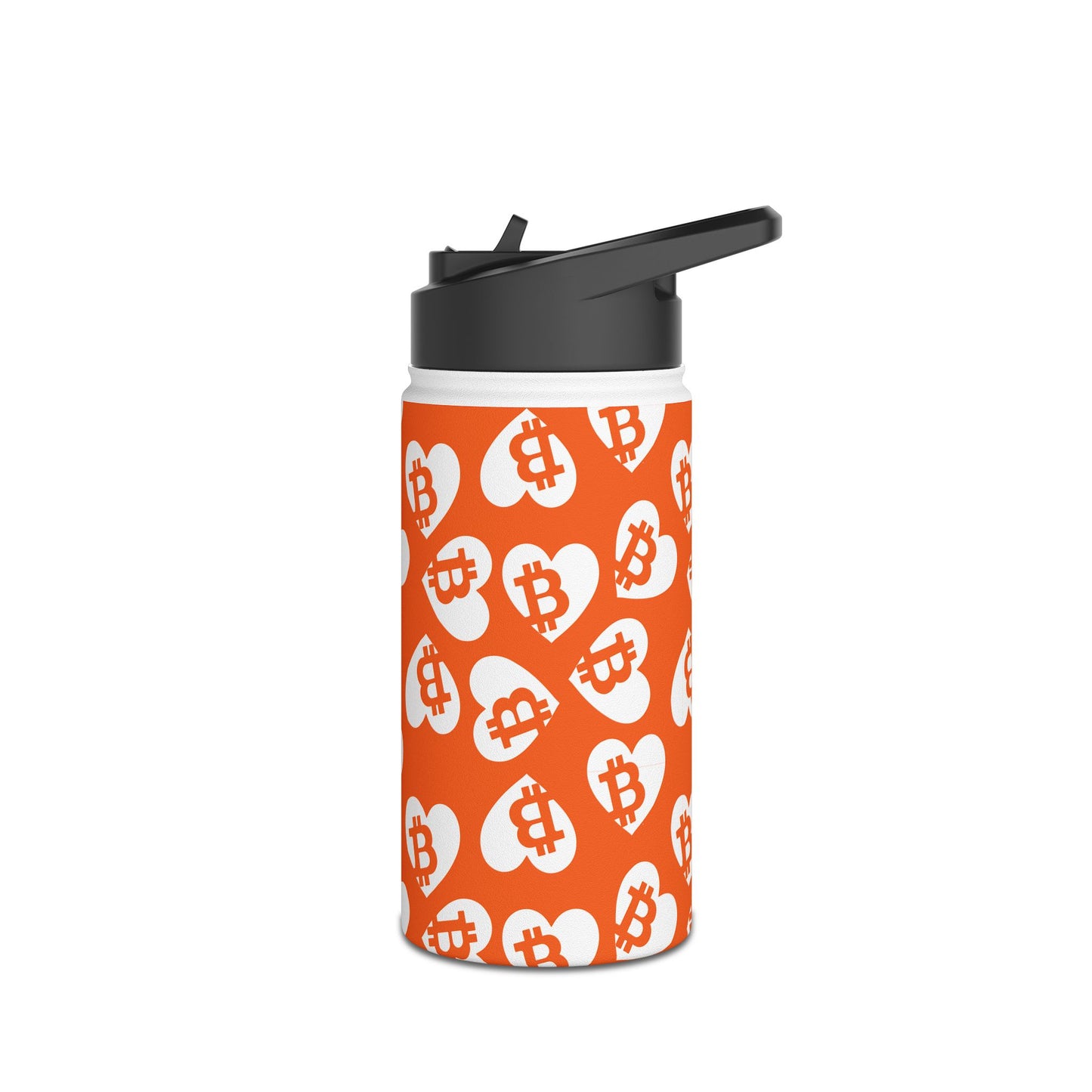 Bitcoin Pocket Hearts Stainless Steel Water Bottle