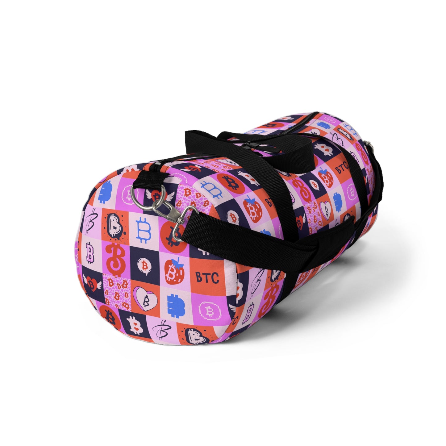 Bitcoin Love Patchwork Duffel Bag