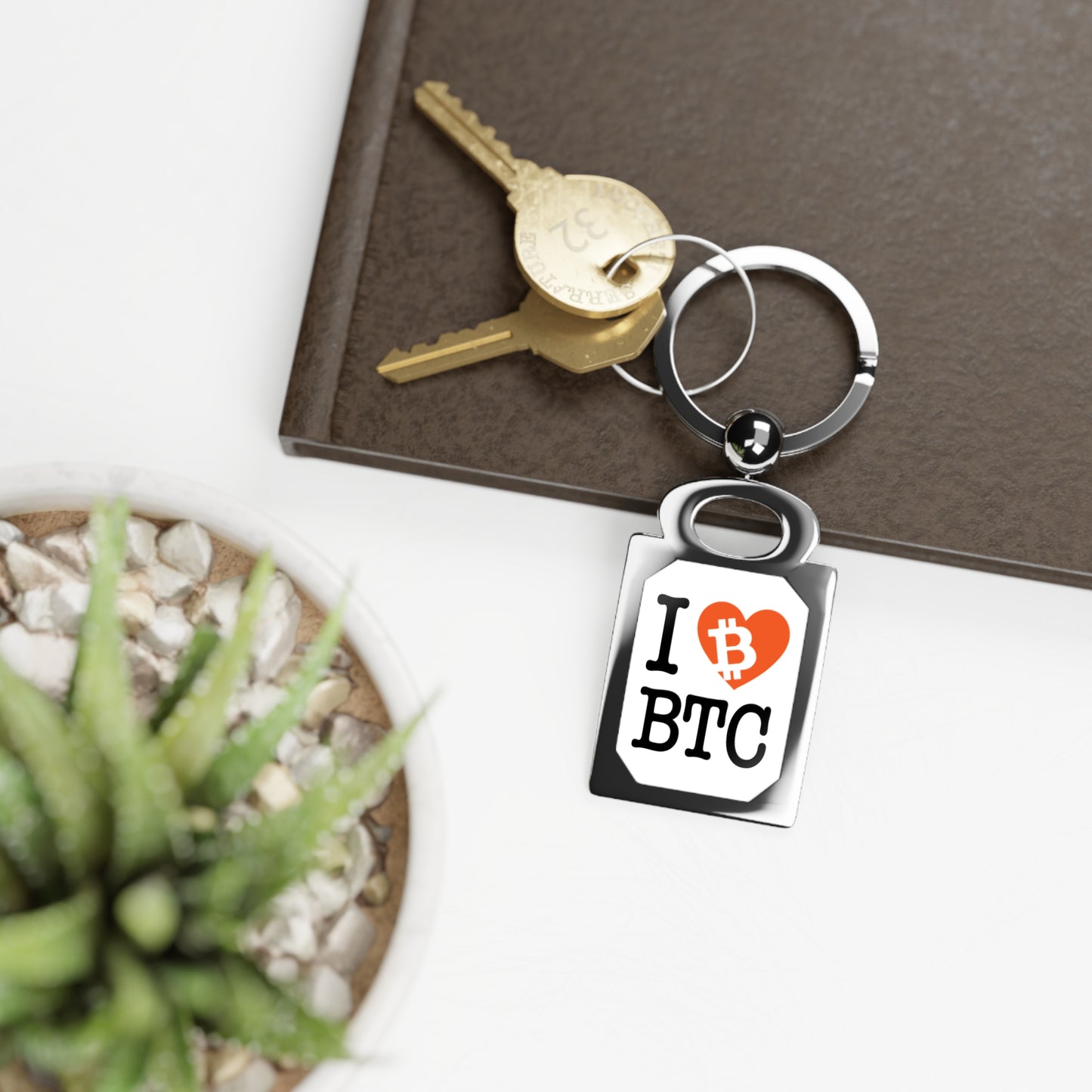 I Heart BTC Keyring