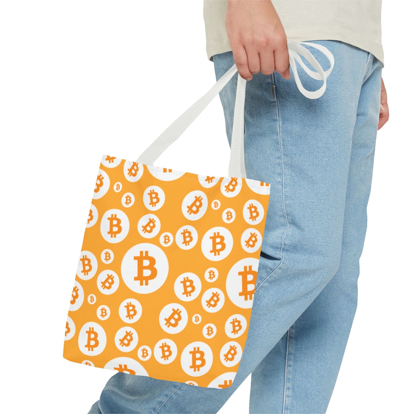 Bitcoin Symbols Tote Bag