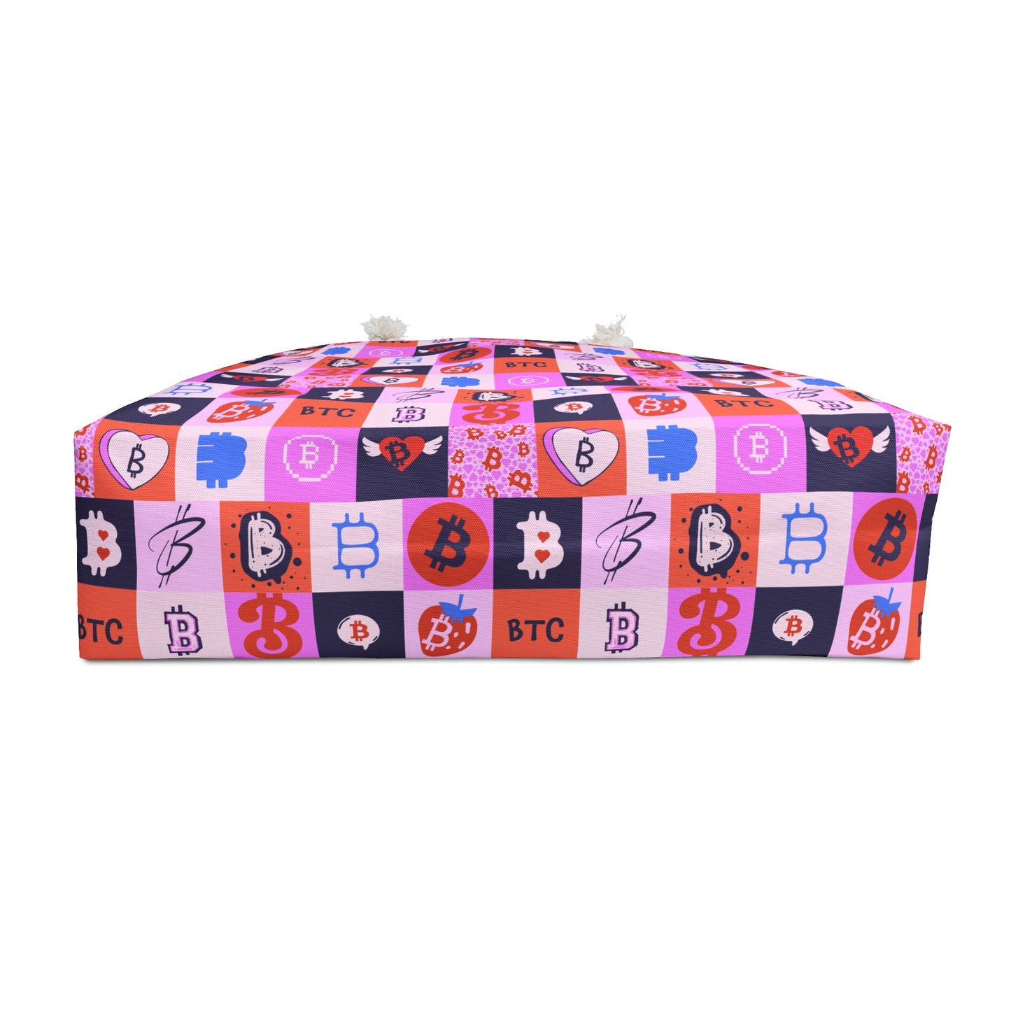 Bitcoin Love Patchwork Weekender Bag
