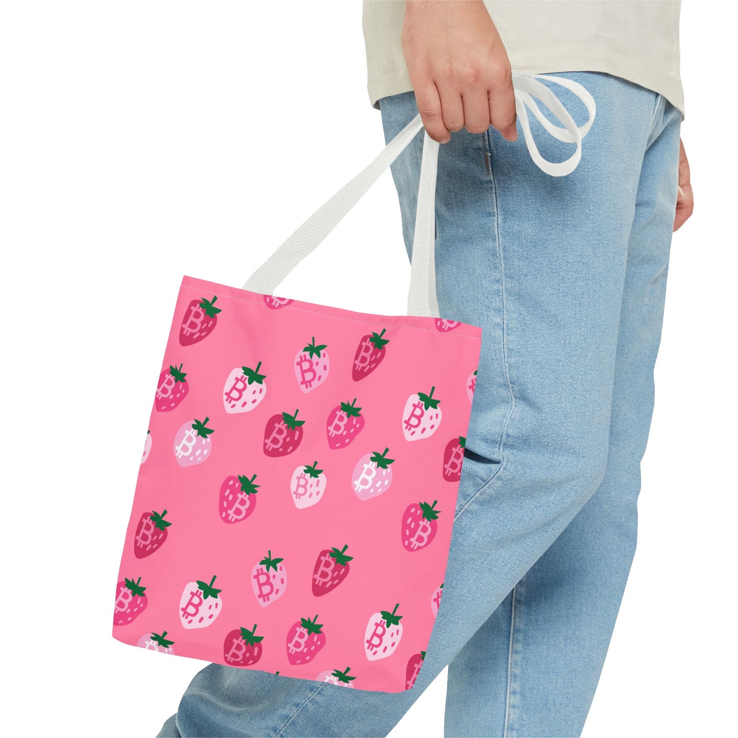 StrawBerry Bitcoin Tote Bag