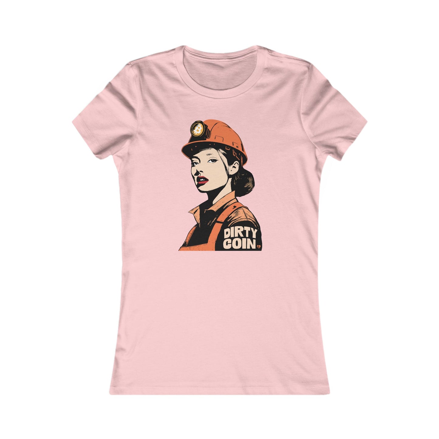 Dirty Coin Miner Girl Slim Fit Women's T-Shirt