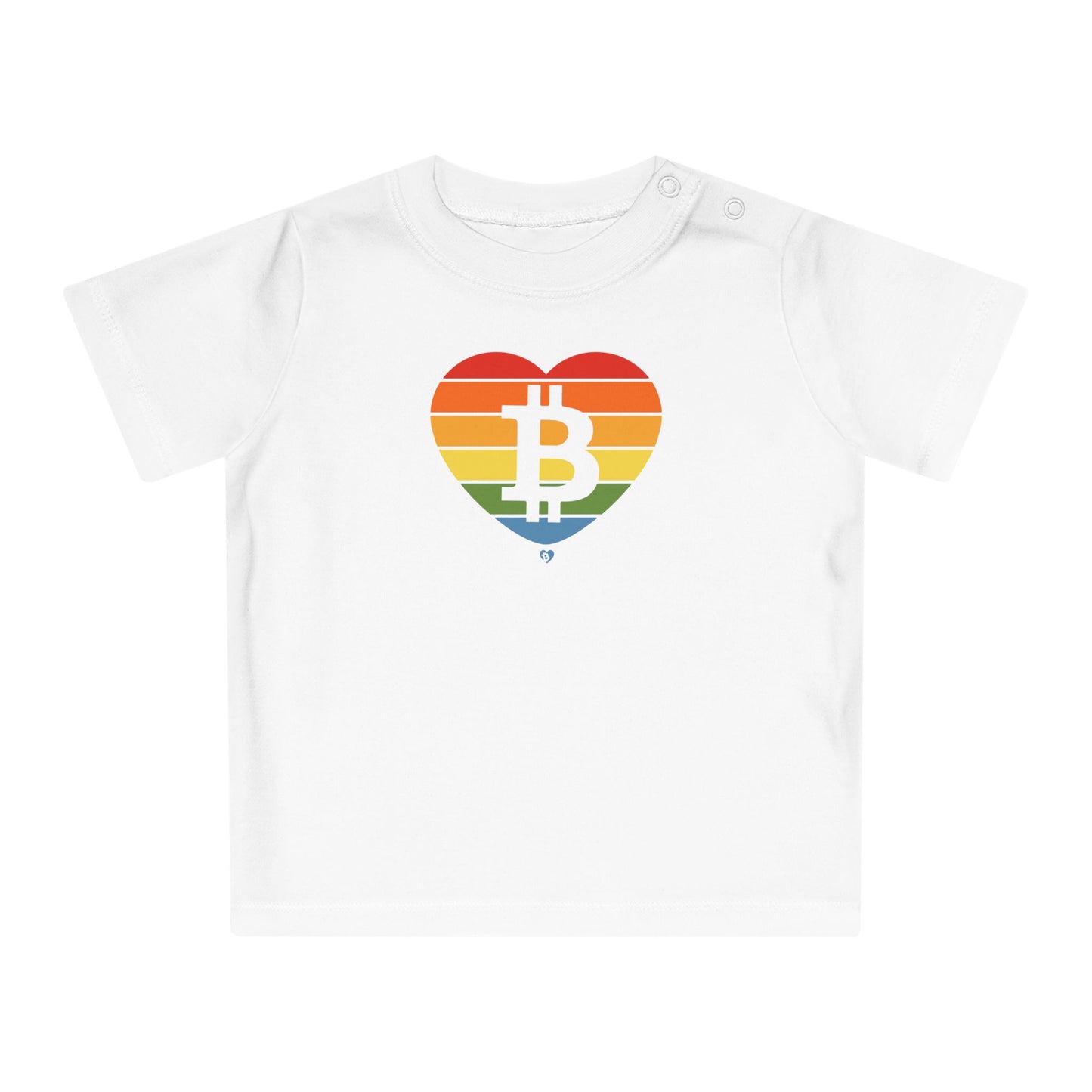 Bitcoin Rainbow OG Organic Cotton Baby T-Shirt
