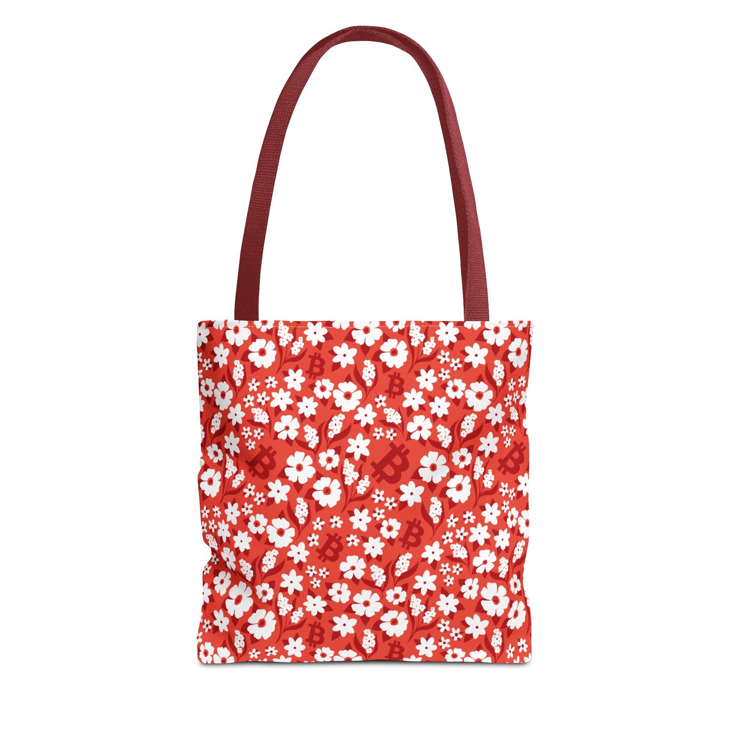 Red Romance Bitcoin Tote Bag