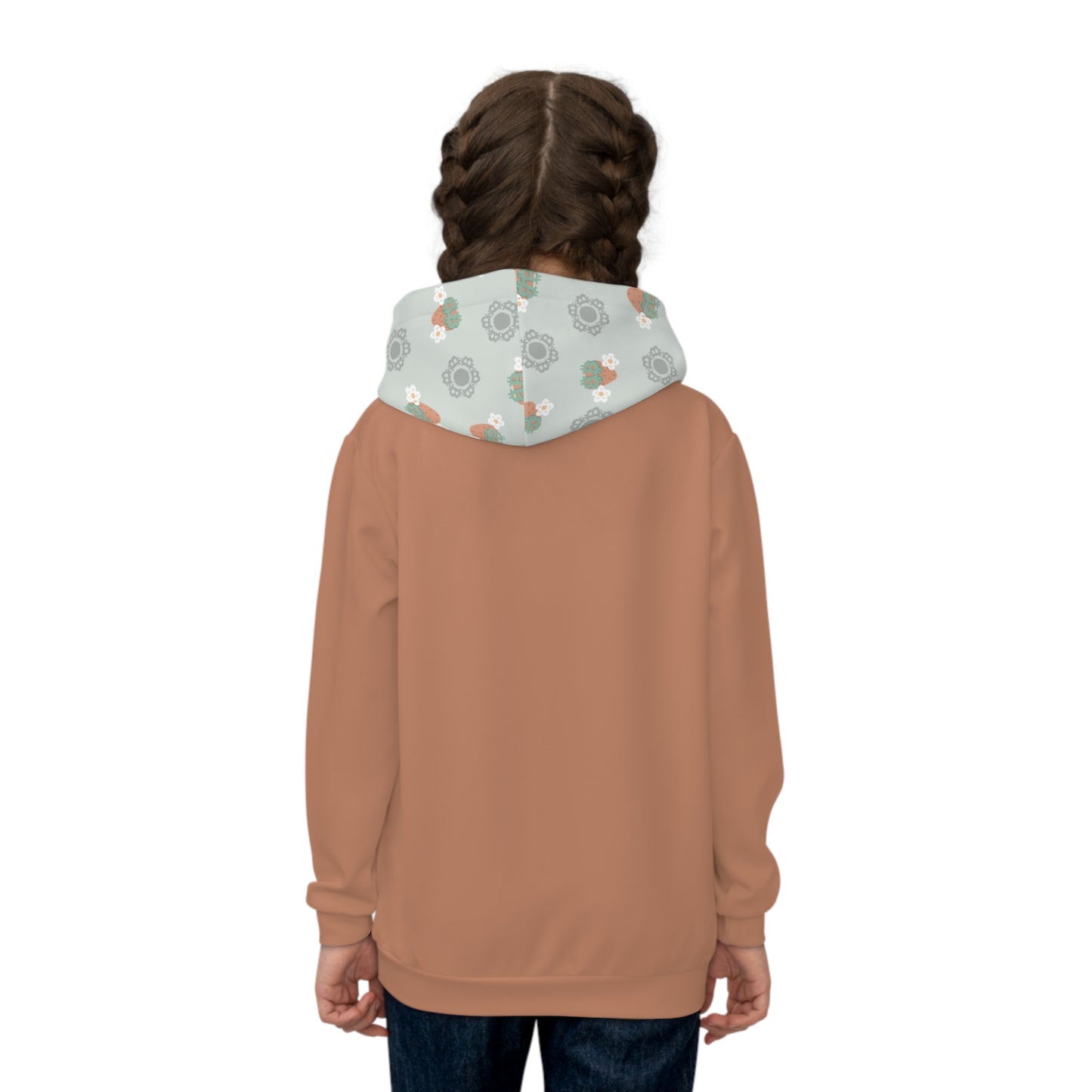 Fruity Flowers Strawberry Bitcoin Kid's Hoodie