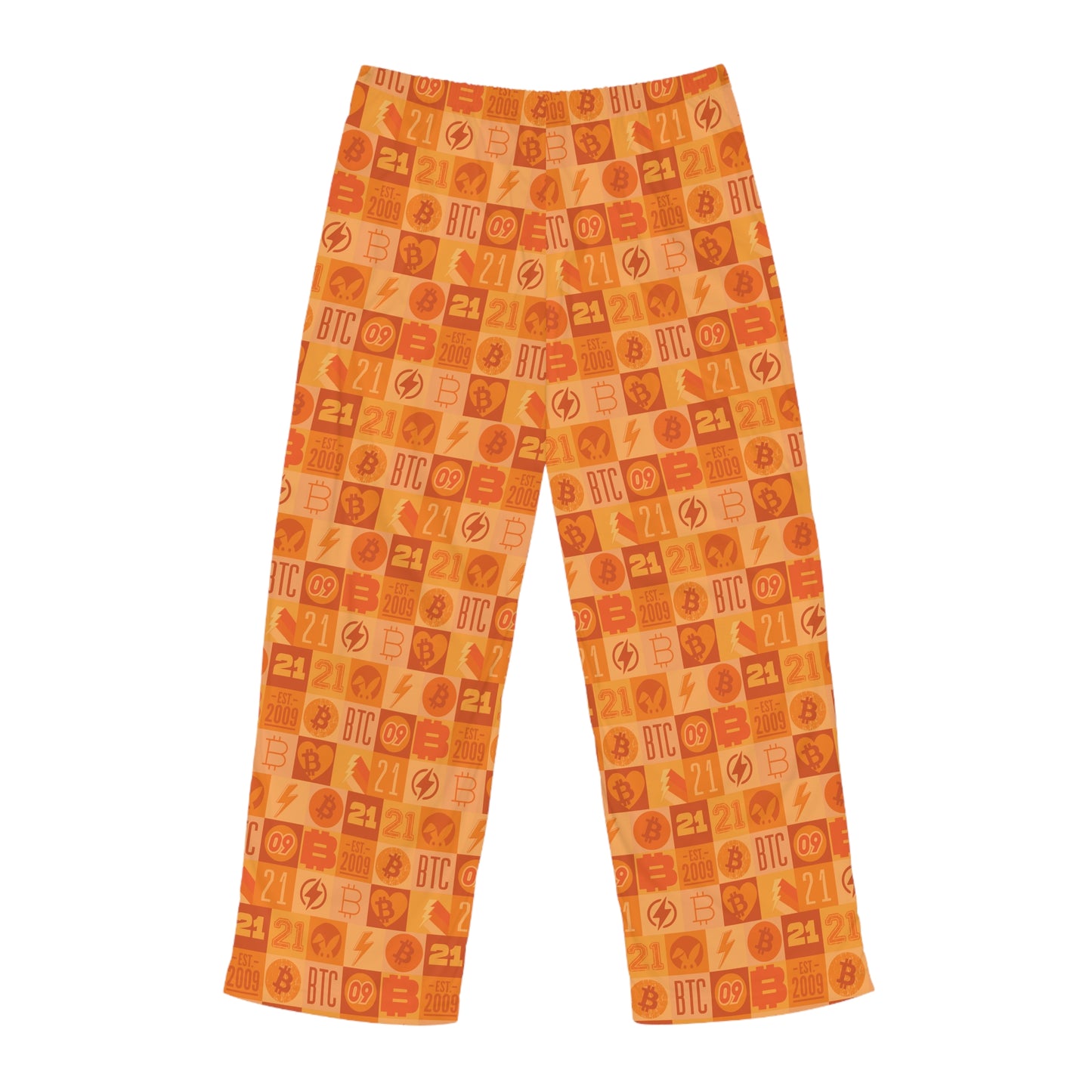 Orange Bitcoin Journey Men's Pyjama Pants