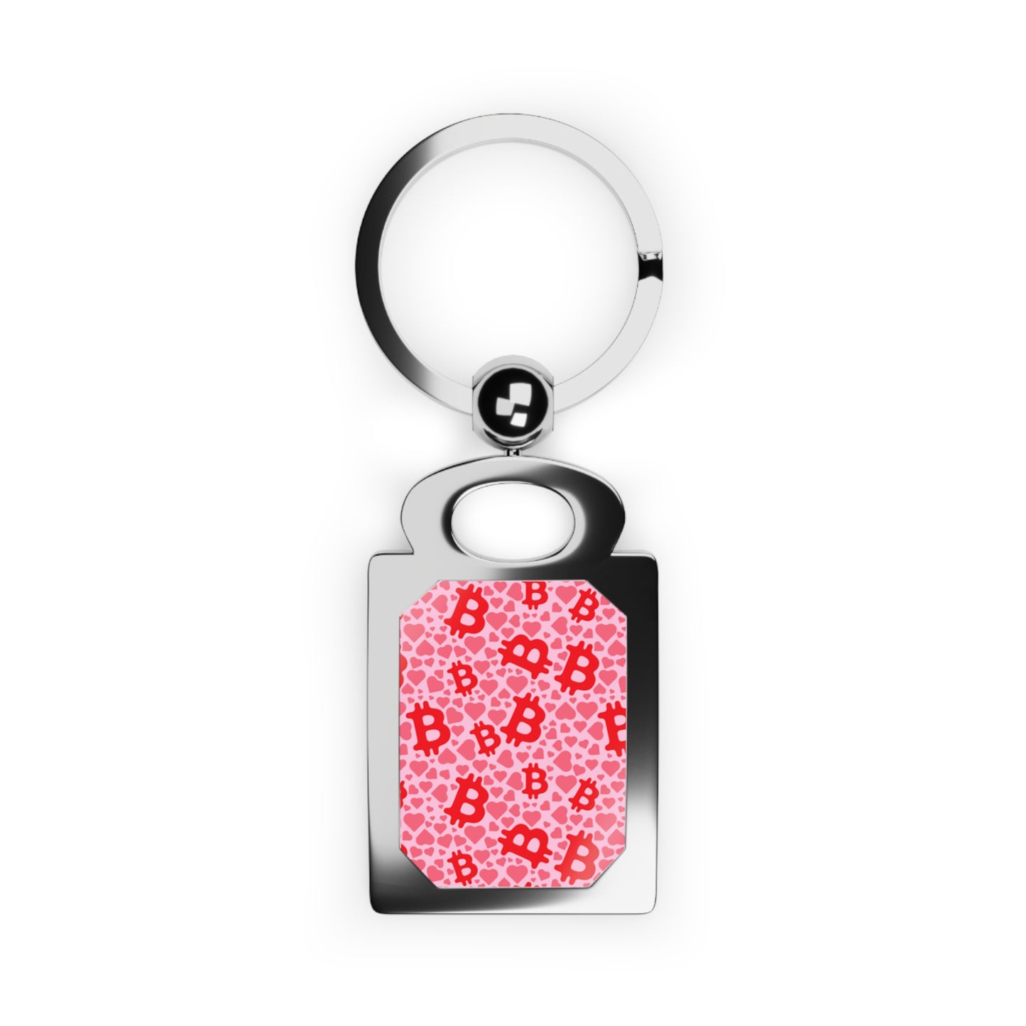 Itty Bitties Bitcoin and Hearts Keyring