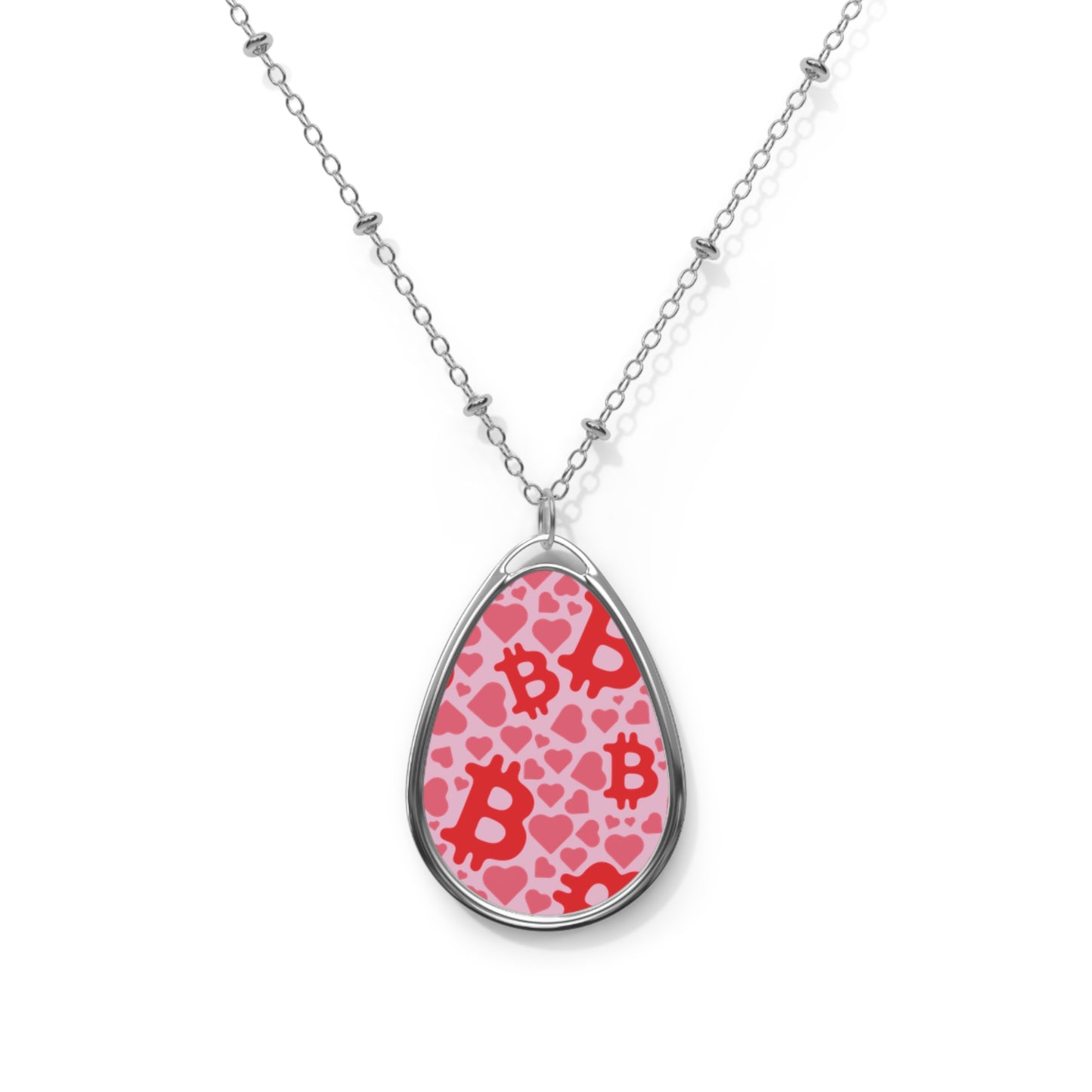 Itty Bitties Bitcoin and Hearts Necklace
