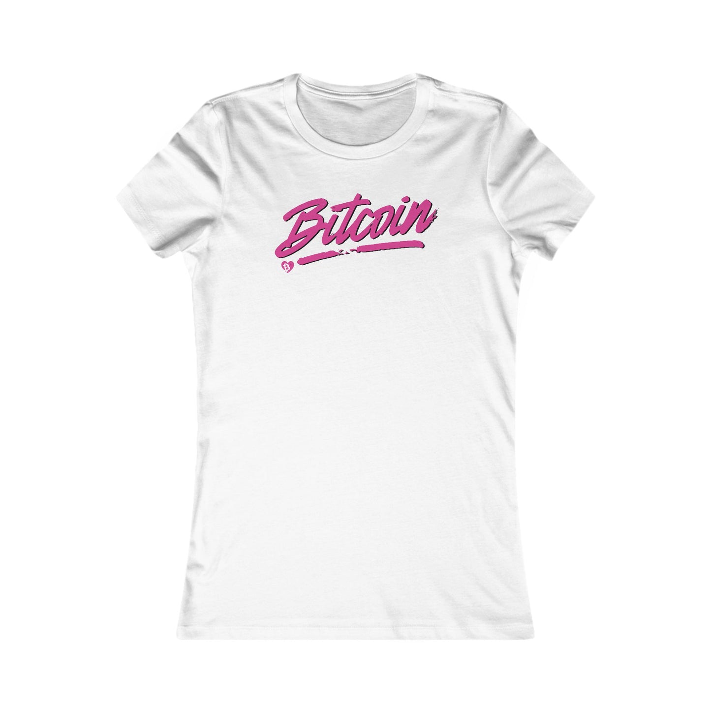 Bitcoin Spotlight Slim Fit Women's T-Shirt