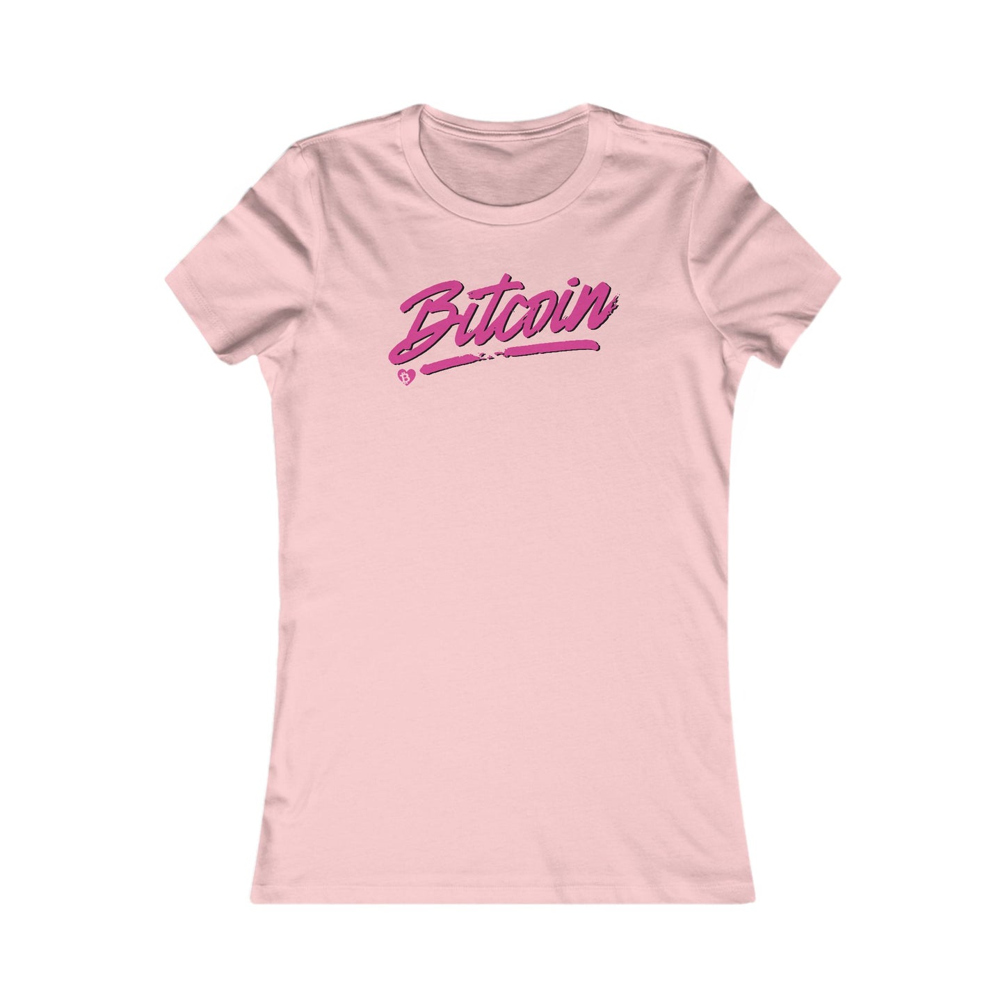 Bitcoin Spotlight Slim Fit Women's T-Shirt