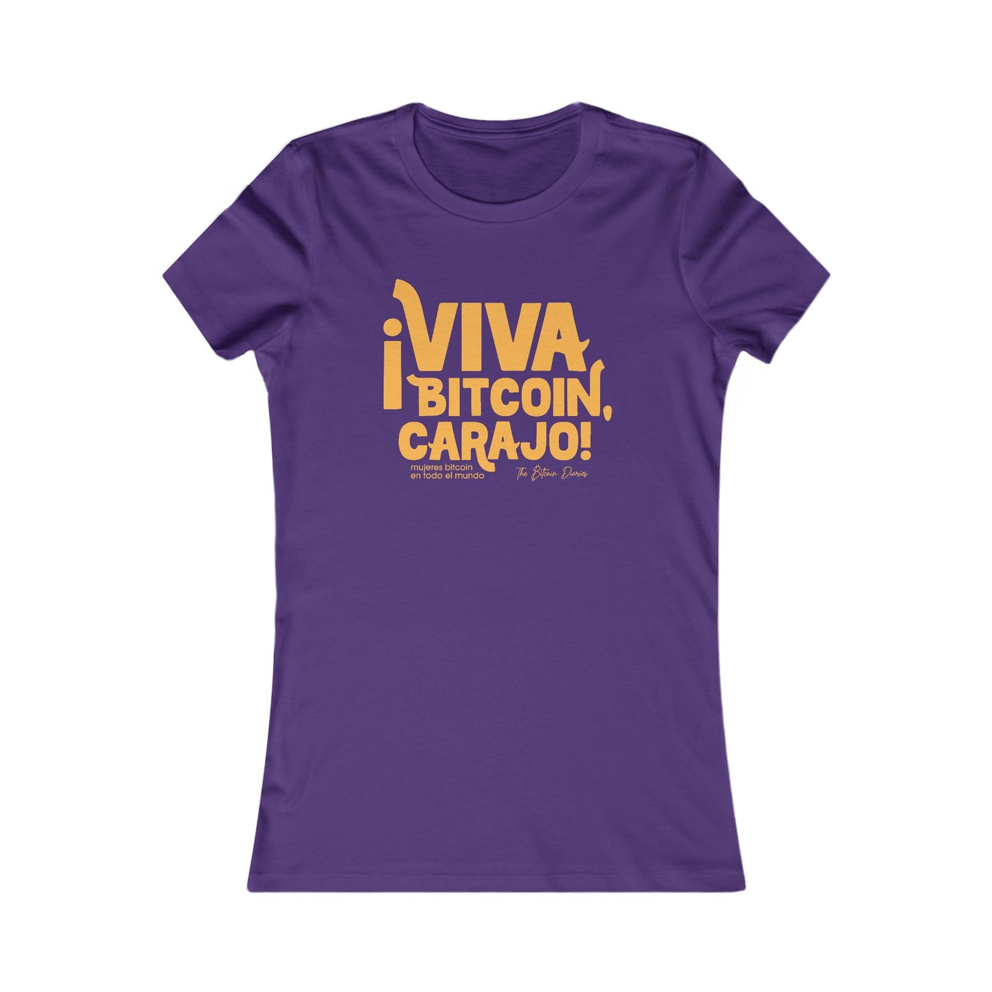 ¡Viva Bitcoin, Carajo! Slim Fit T-Shirt