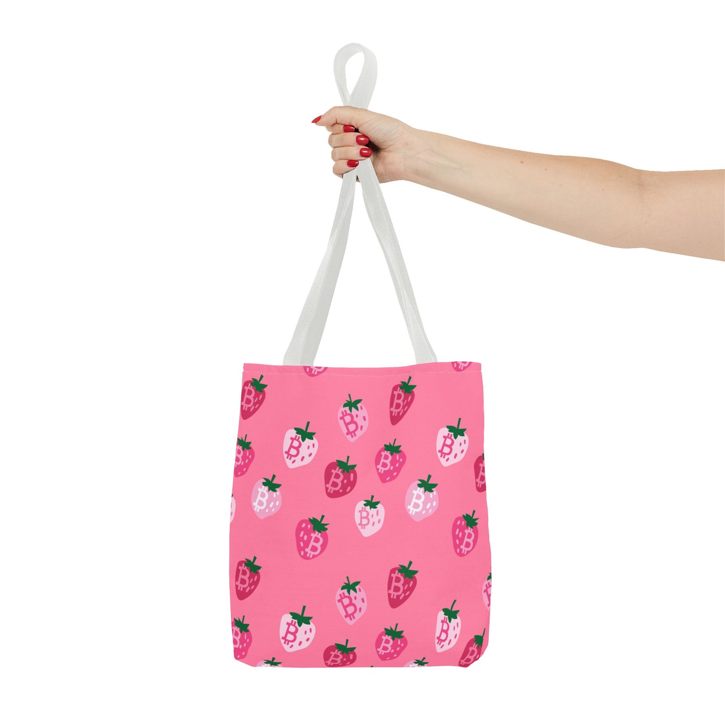 StrawBerry Bitcoin Tote Bag