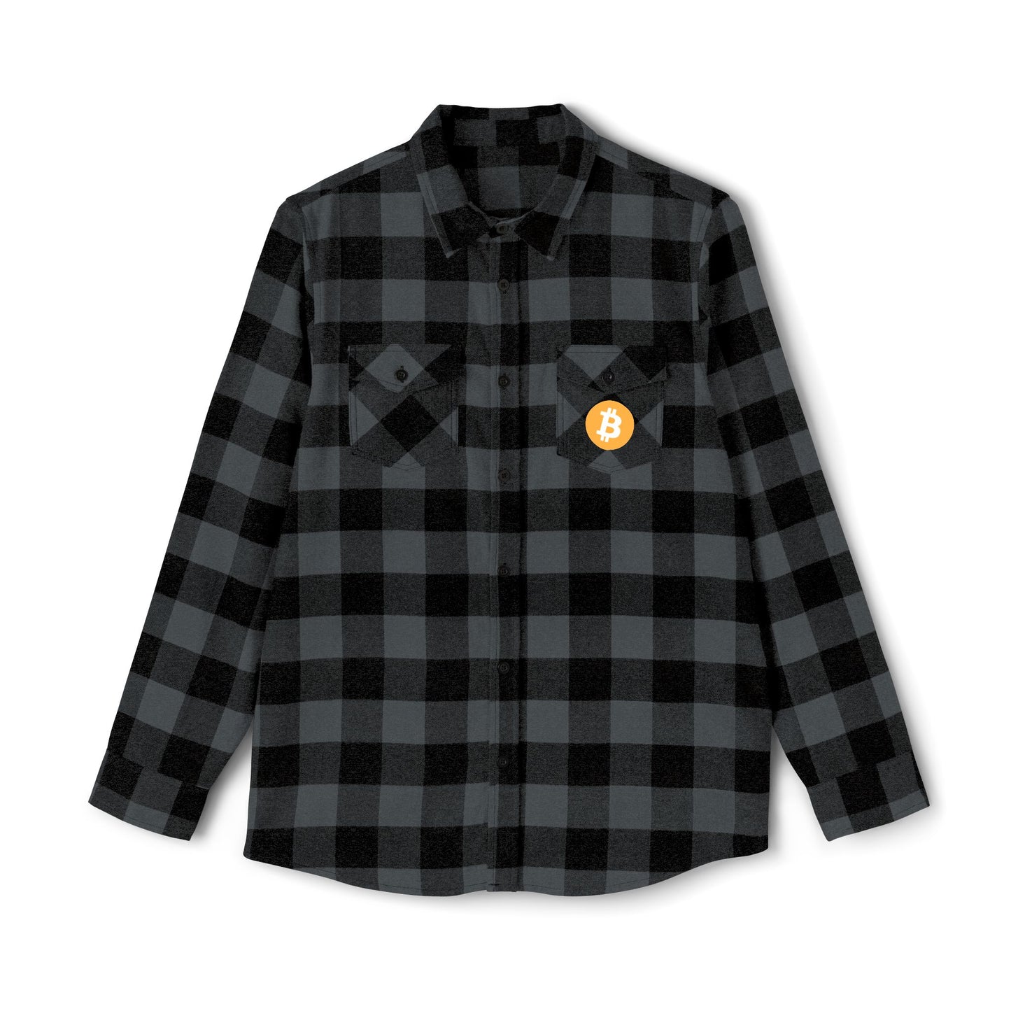Bitcoin Alaska Unisex Flannel Long Sleeve Shirt