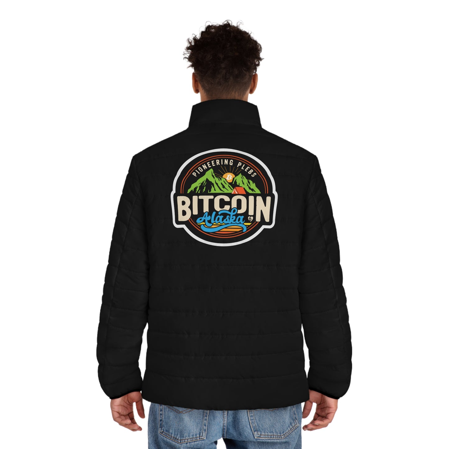 Bitcoin Alaska Men's Adventure Puffer Jacket