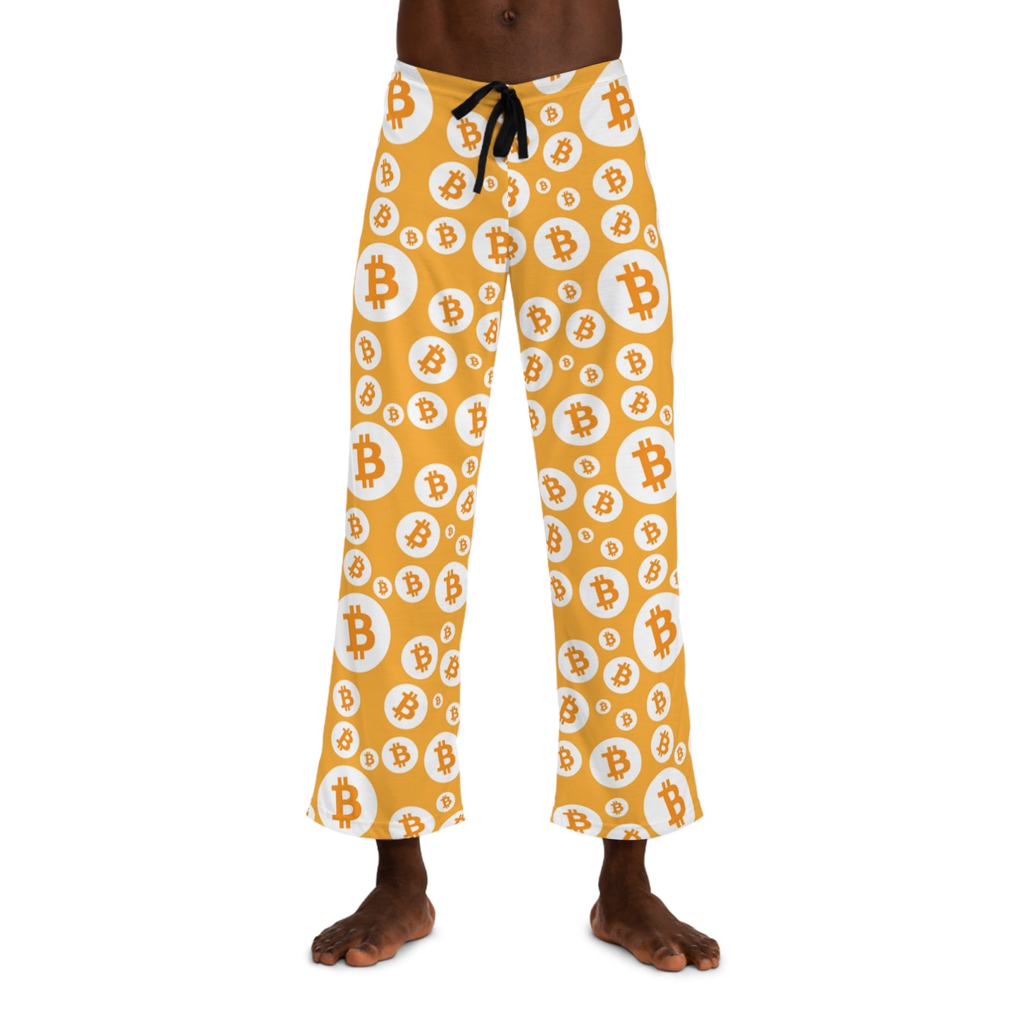 Bitcoin Symbol Polkadot Men's Pyjama Pants