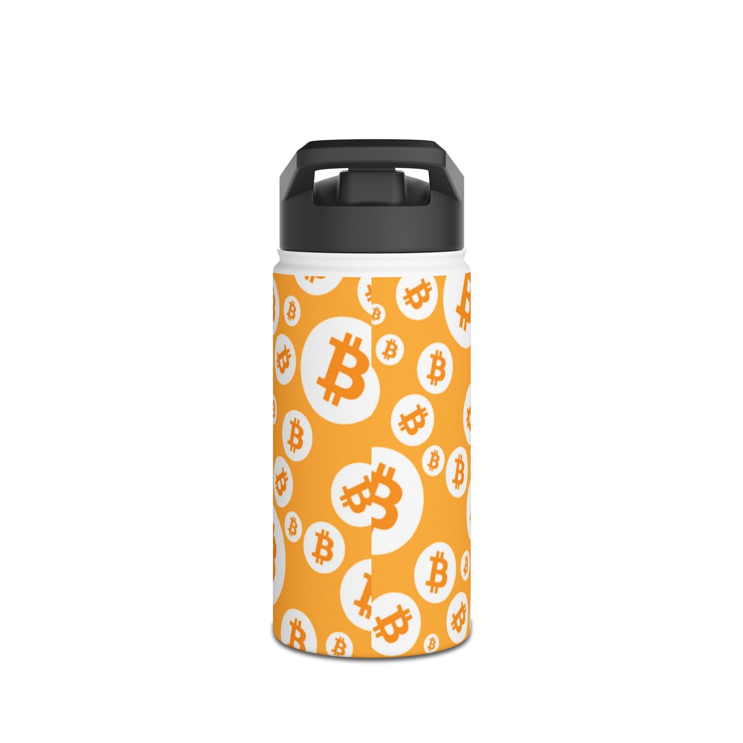 Bitcoin Symbols Polkadot Stainless Steel Water Bottle