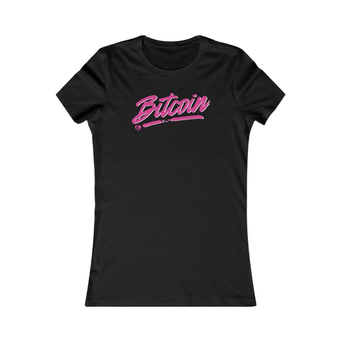 Bitcoin Spotlight Slim Fit Women's T-Shirt
