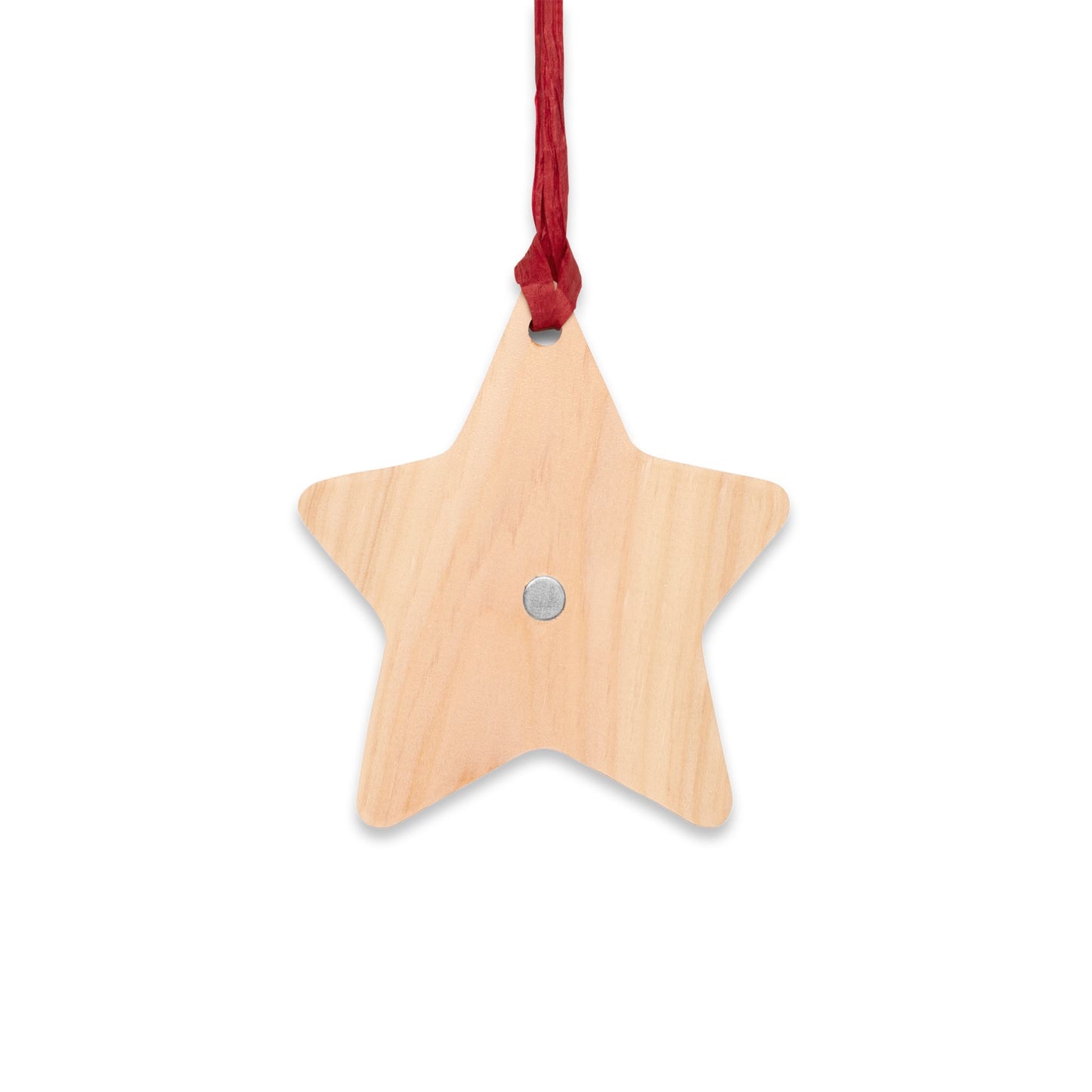 Chrristmas Bitcoin Wreath Wooden Ornament
