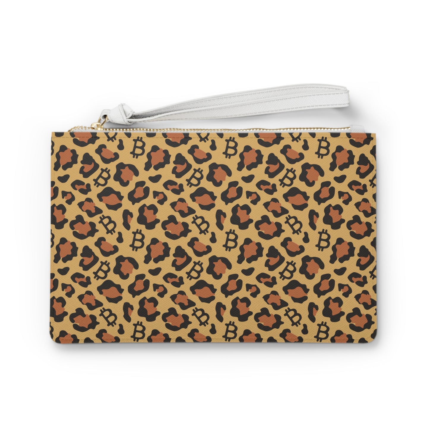 Leopard Print Bitcoin Clutch Bag