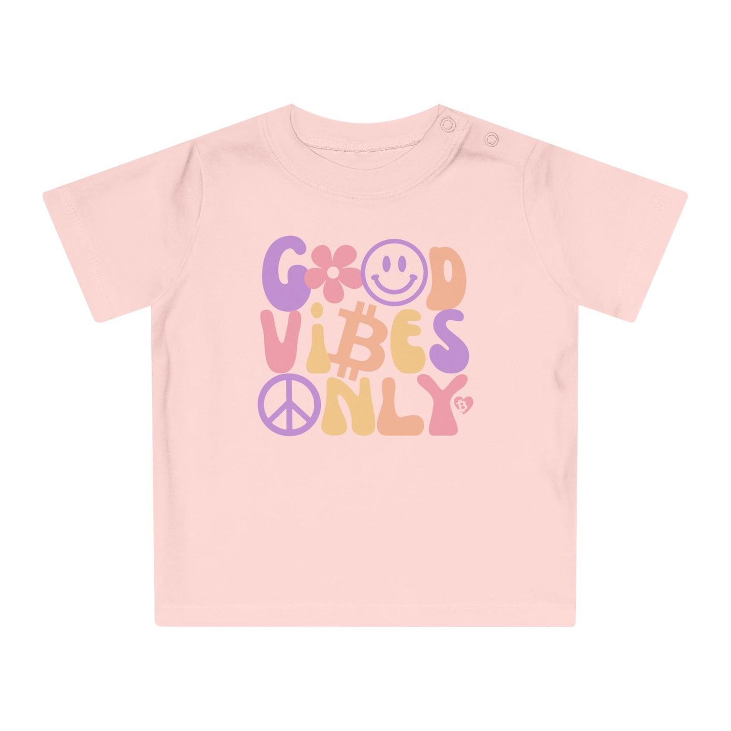 Good Vibes Only Organic Cotton Baby T-Shirt