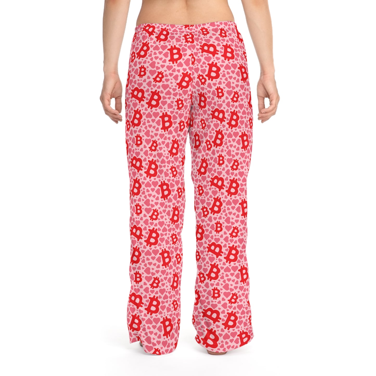 Itty Bitty Bitcoin and Hearts Women's Pyjama Pants