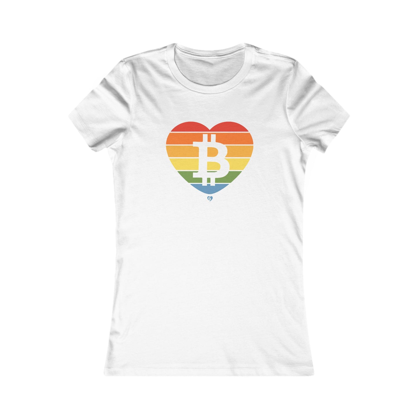 Bitcoin Rainbow OG Women's Slim Fit T-Shirt