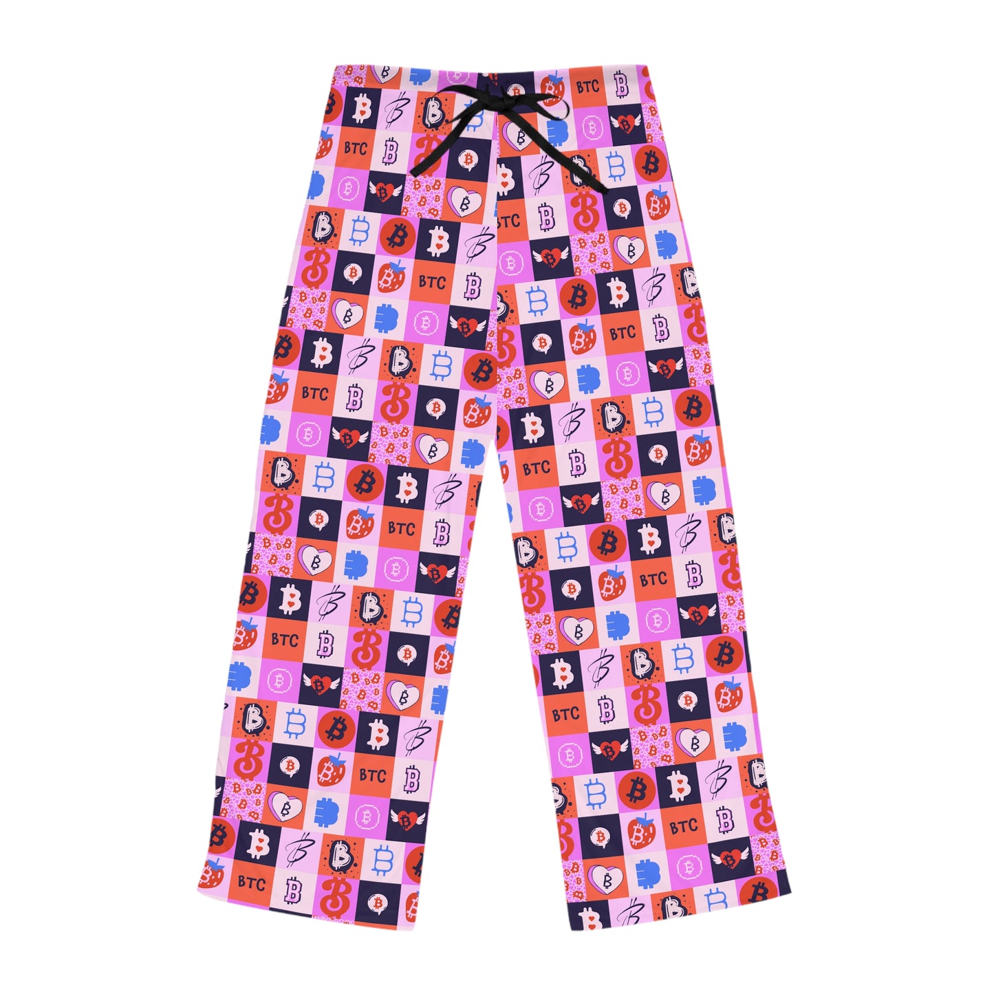 Bitcoin Love Patchwork Women's Pyjama Pants