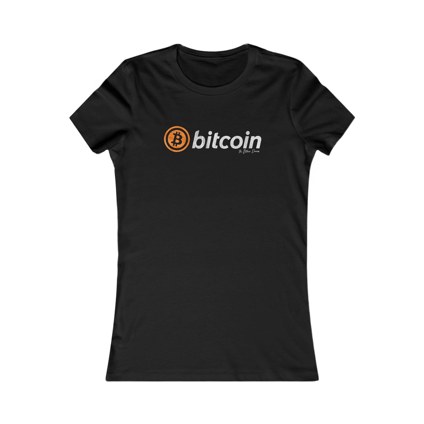 Bitcoin Logo Photocopy Slim Fit Women's T-Shirt