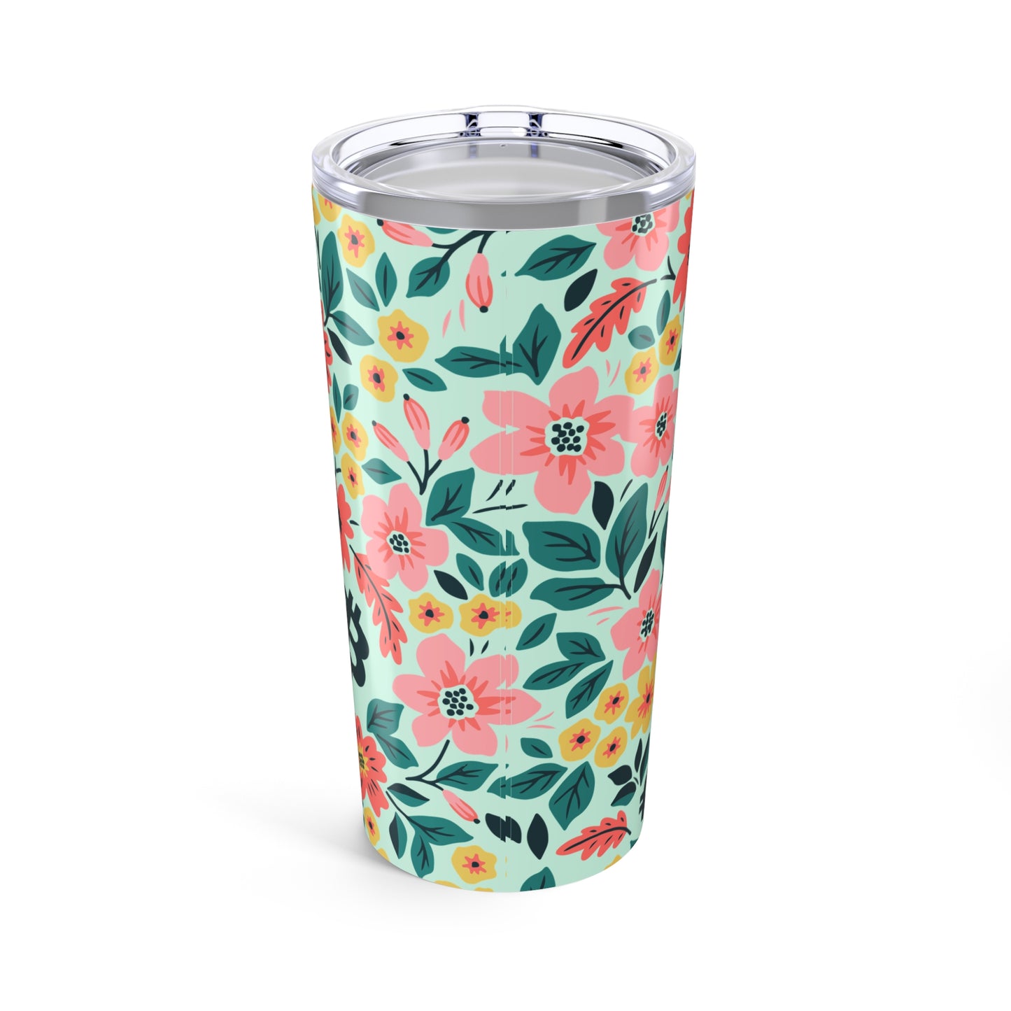 Floral Green Spring Bitcoin Tumbler 20oz