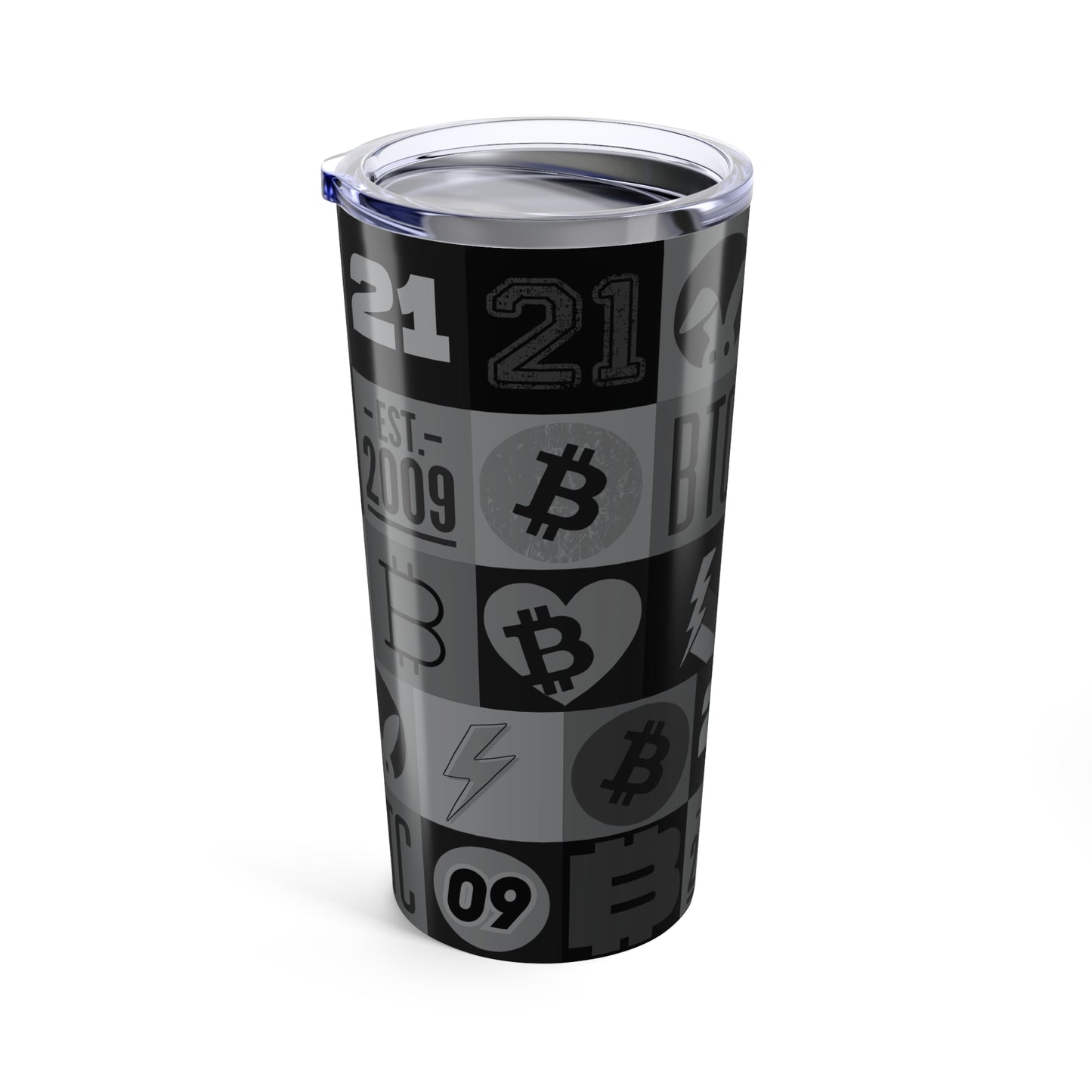 Black Bitcoin Journey Tumbler 20oz