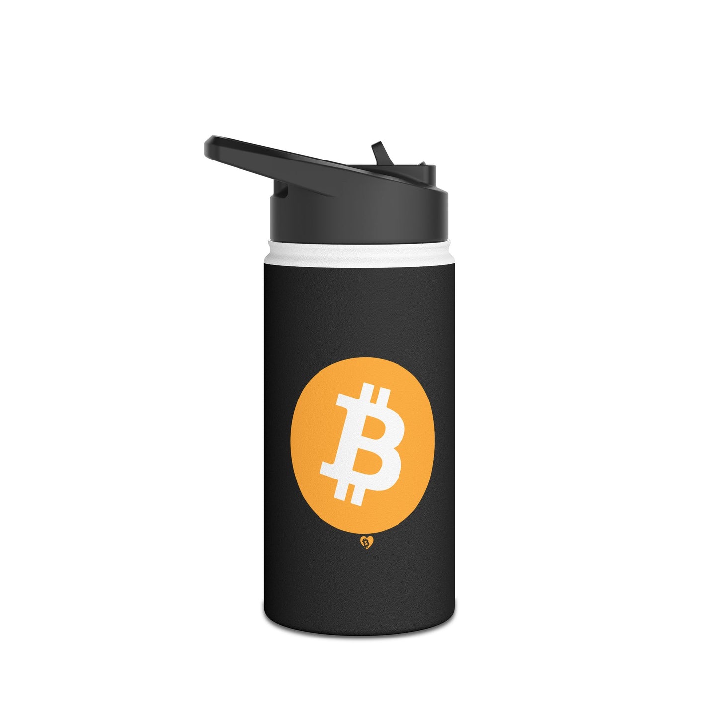 Bitcoin 'Big B' Black Stainless Steel Water Bottle