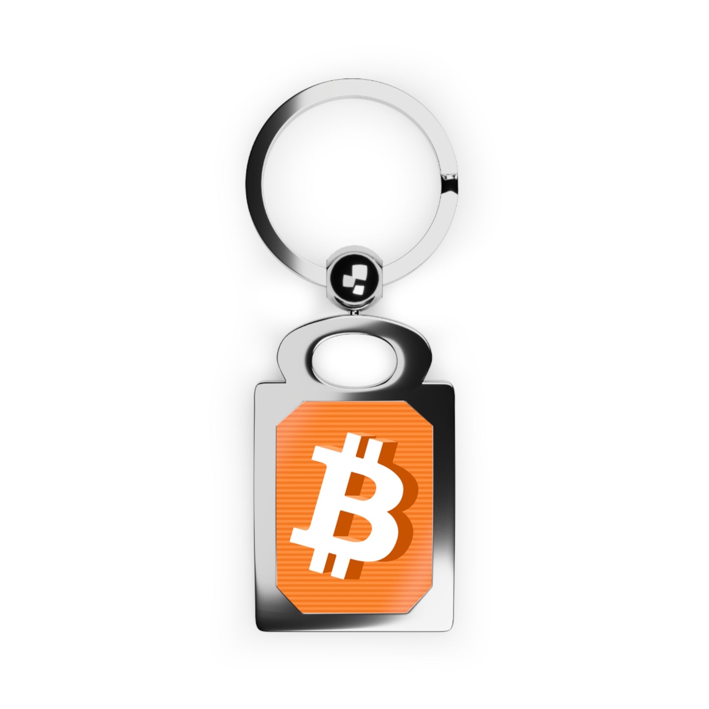 Orange Bitcoin 3D Keyring