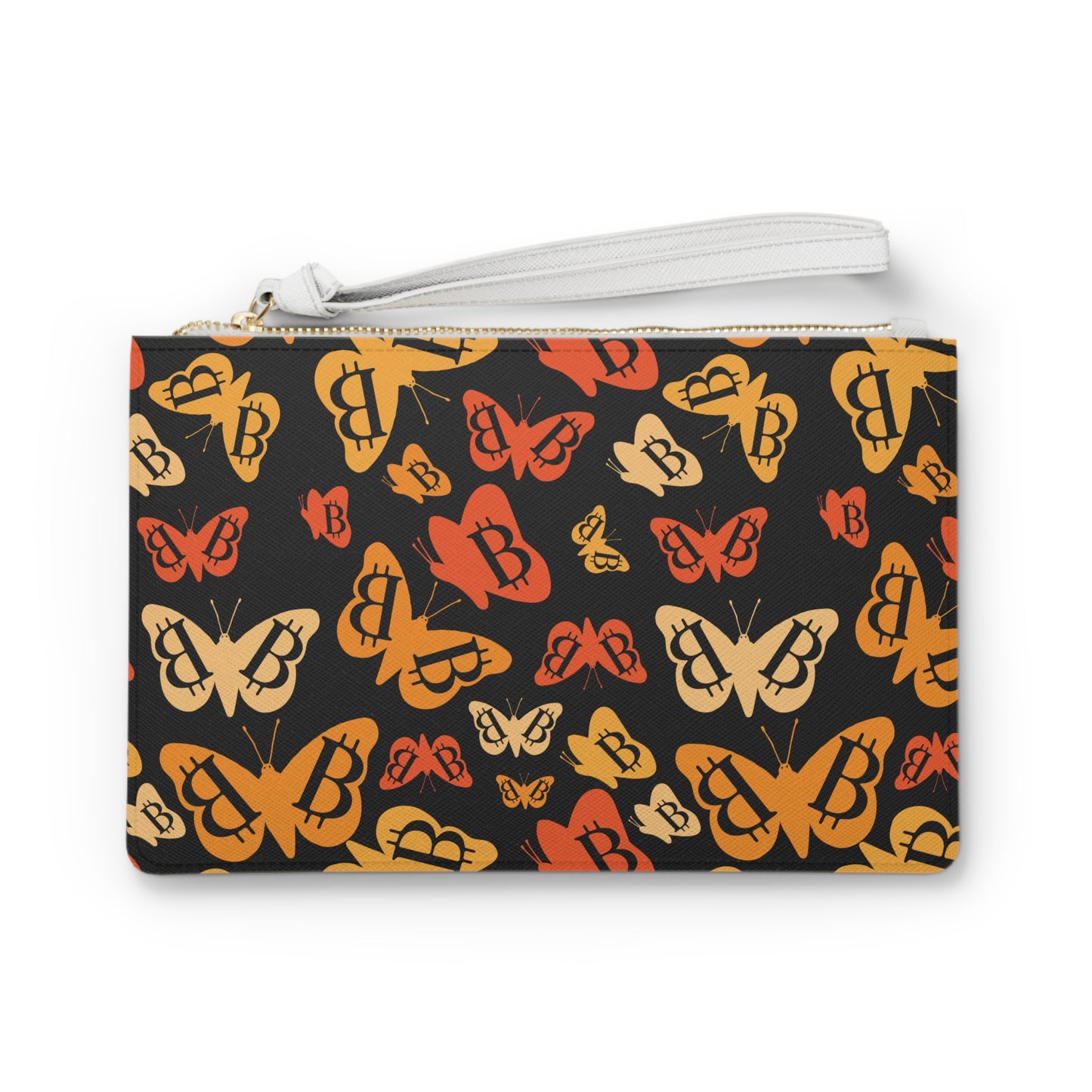 Bitcoin Butterflies Clutch Bag