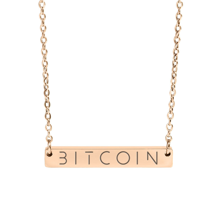 bitcoin future pendant necklace