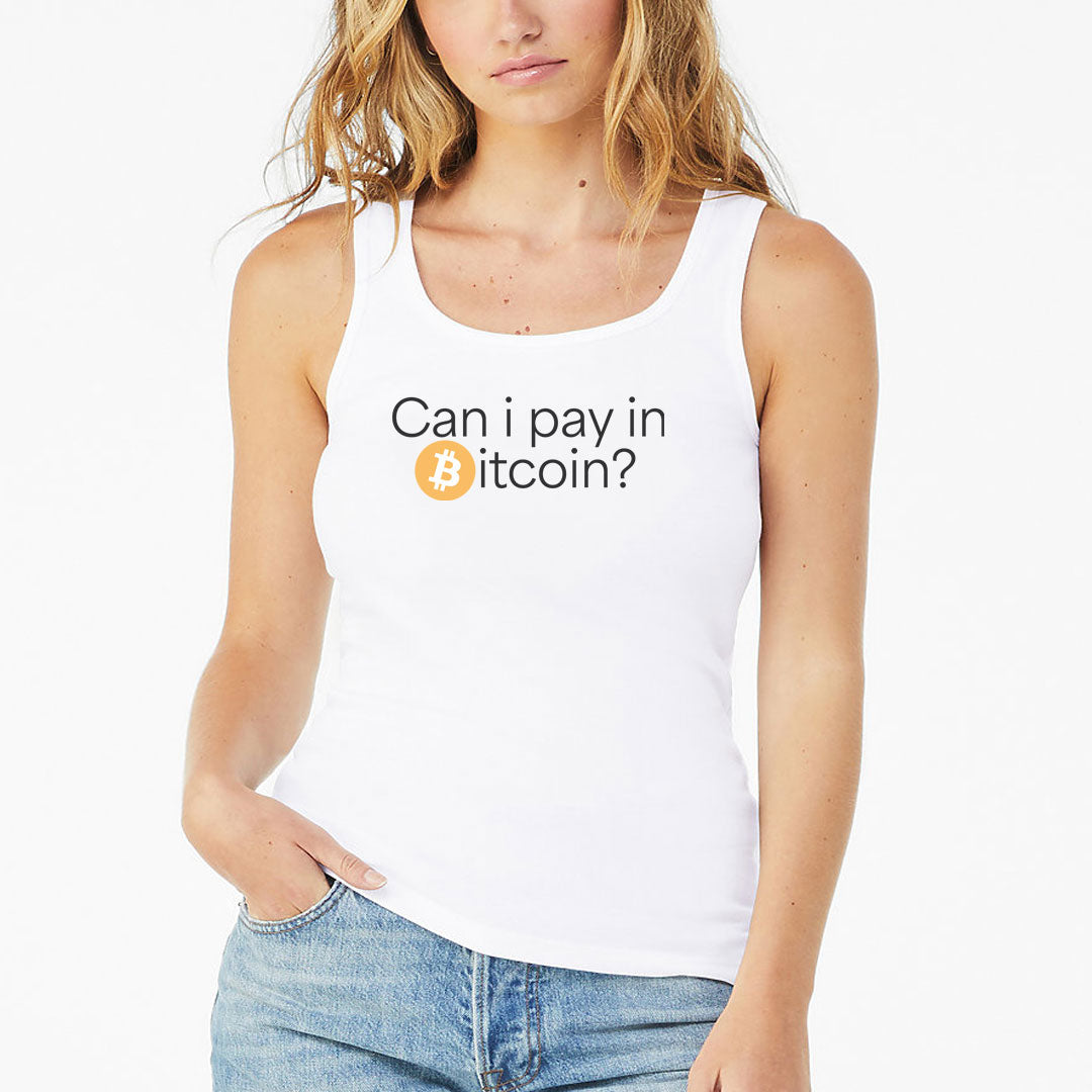 Can I Pay In Bitcoin Women's Baby Rib Tank