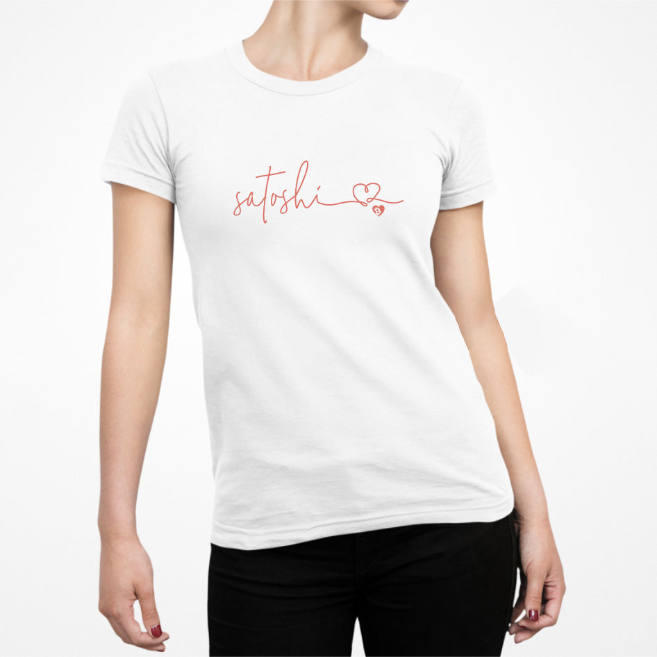 Satoshi Love Letters Slim Fit T-Shirt