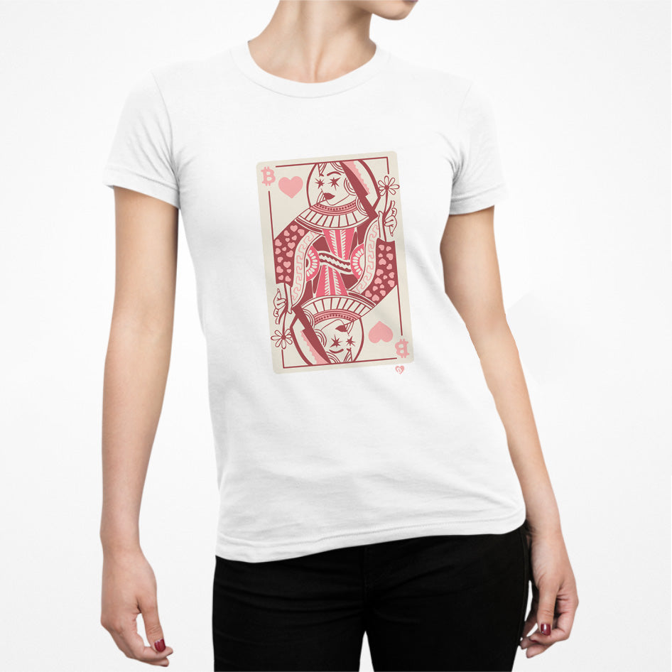 Bitcoin Queen of Laser Eyes Limited Edition Slim Fit T-Shirt